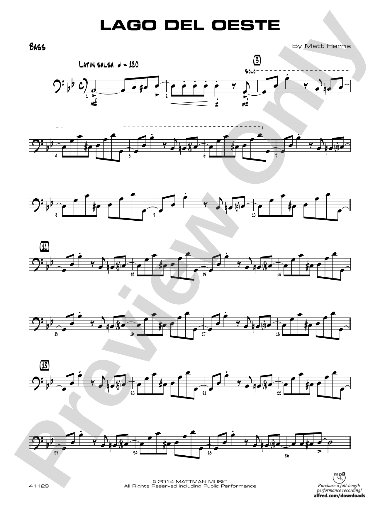 Lago del oeste: String Bass
