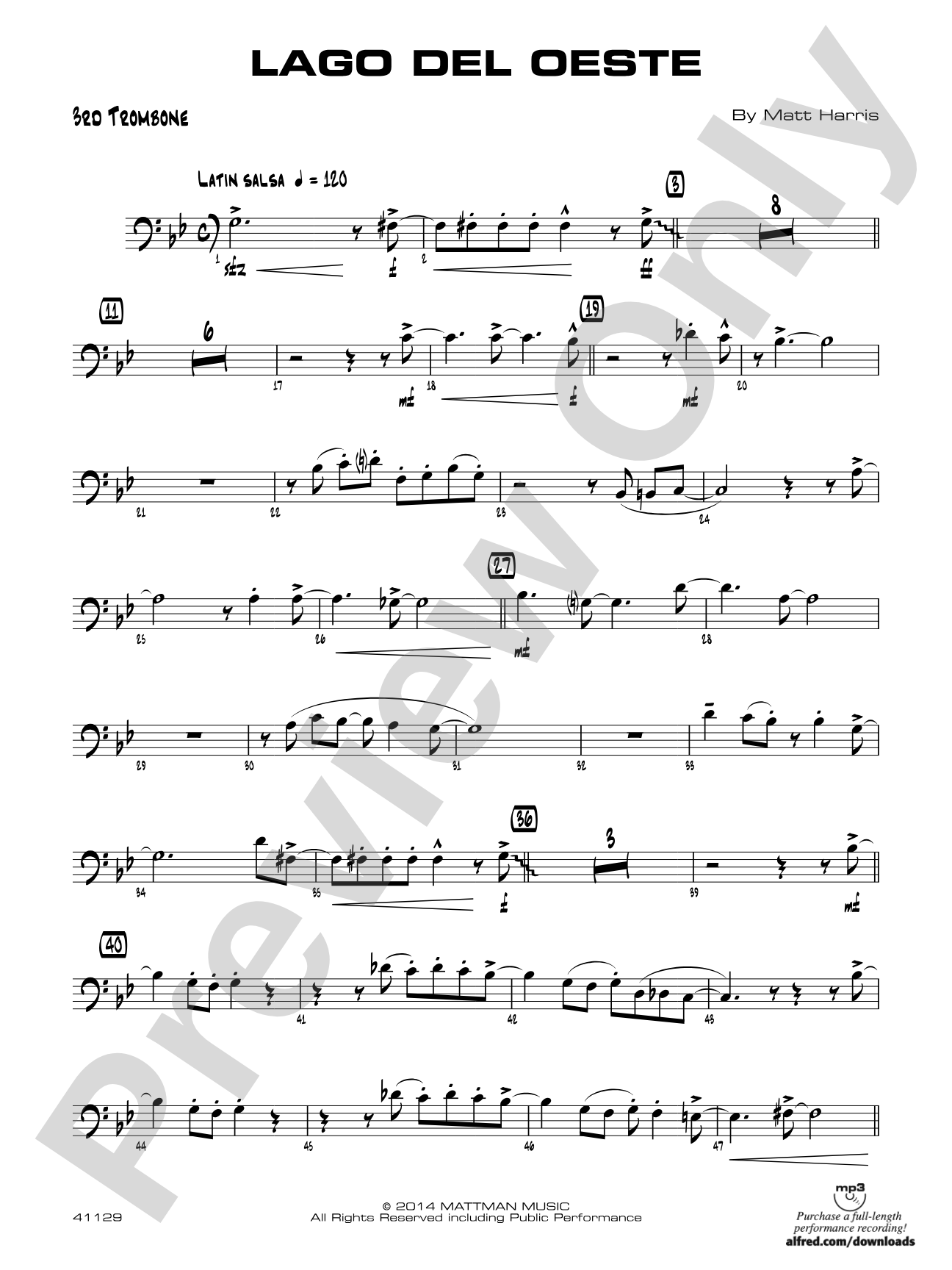 Lago del oeste: 3rd Trombone