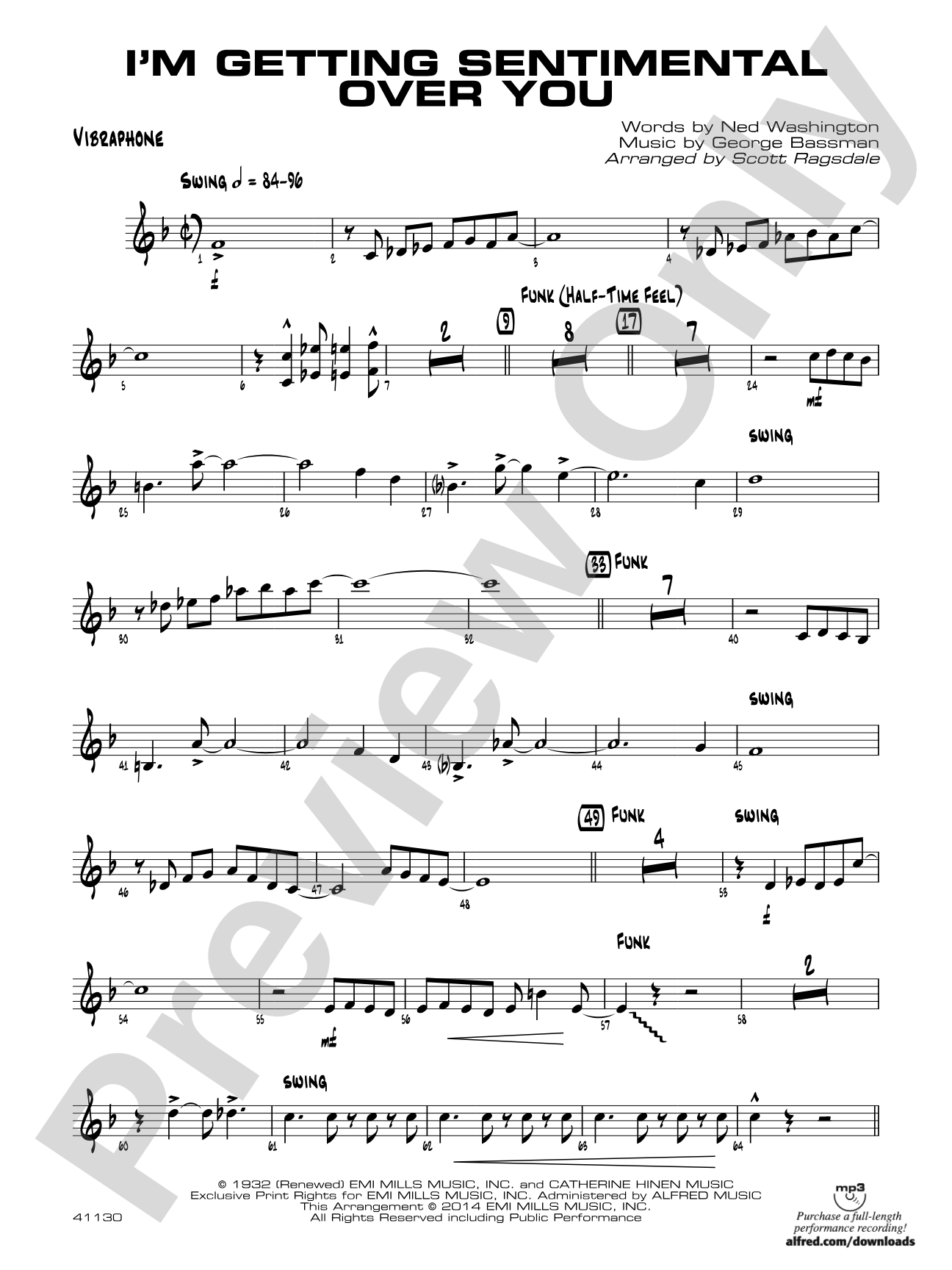 I'm Getting Sentimental over You: Vibraphone