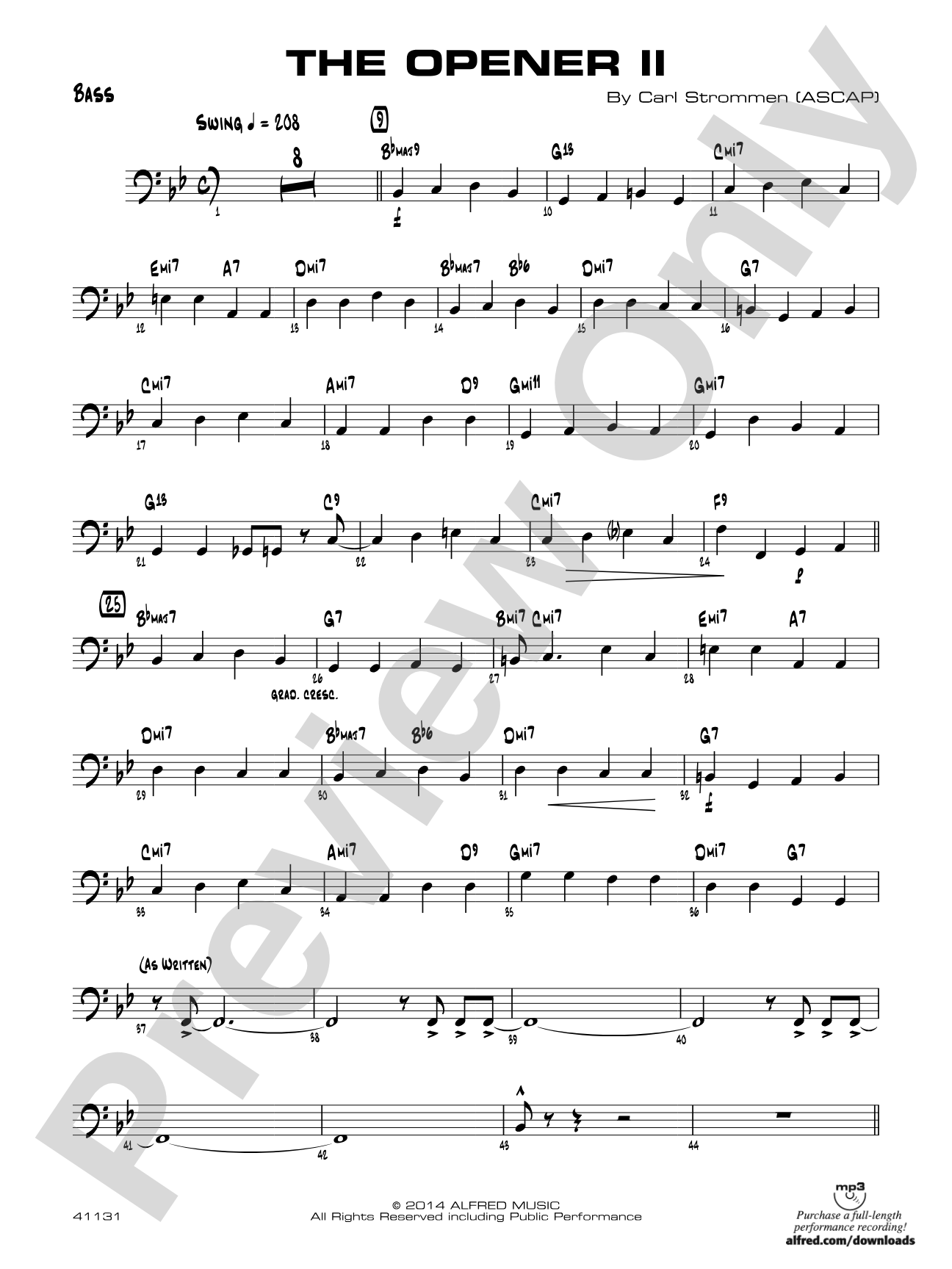 The Opener II: String Bass