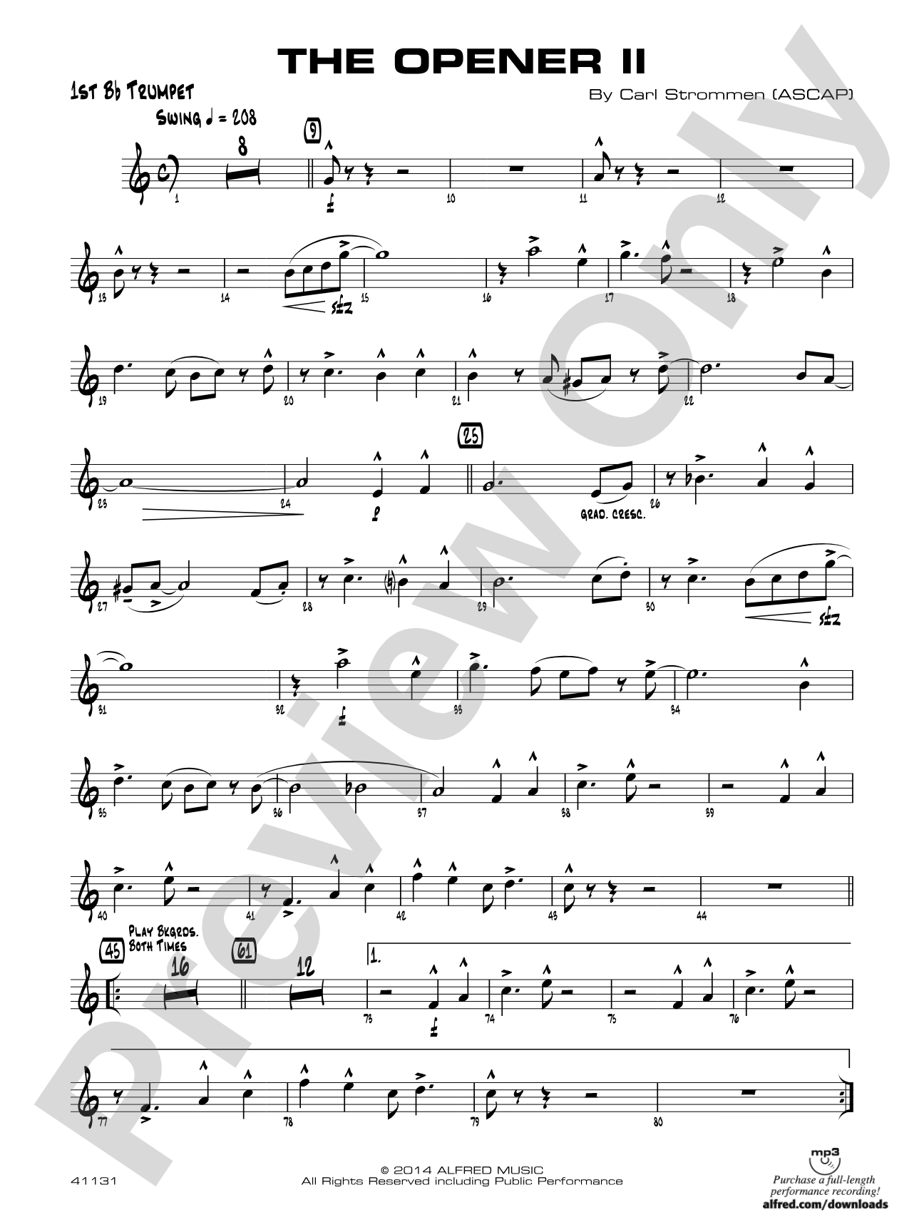 The Opener II: 1st B-flat Trumpet