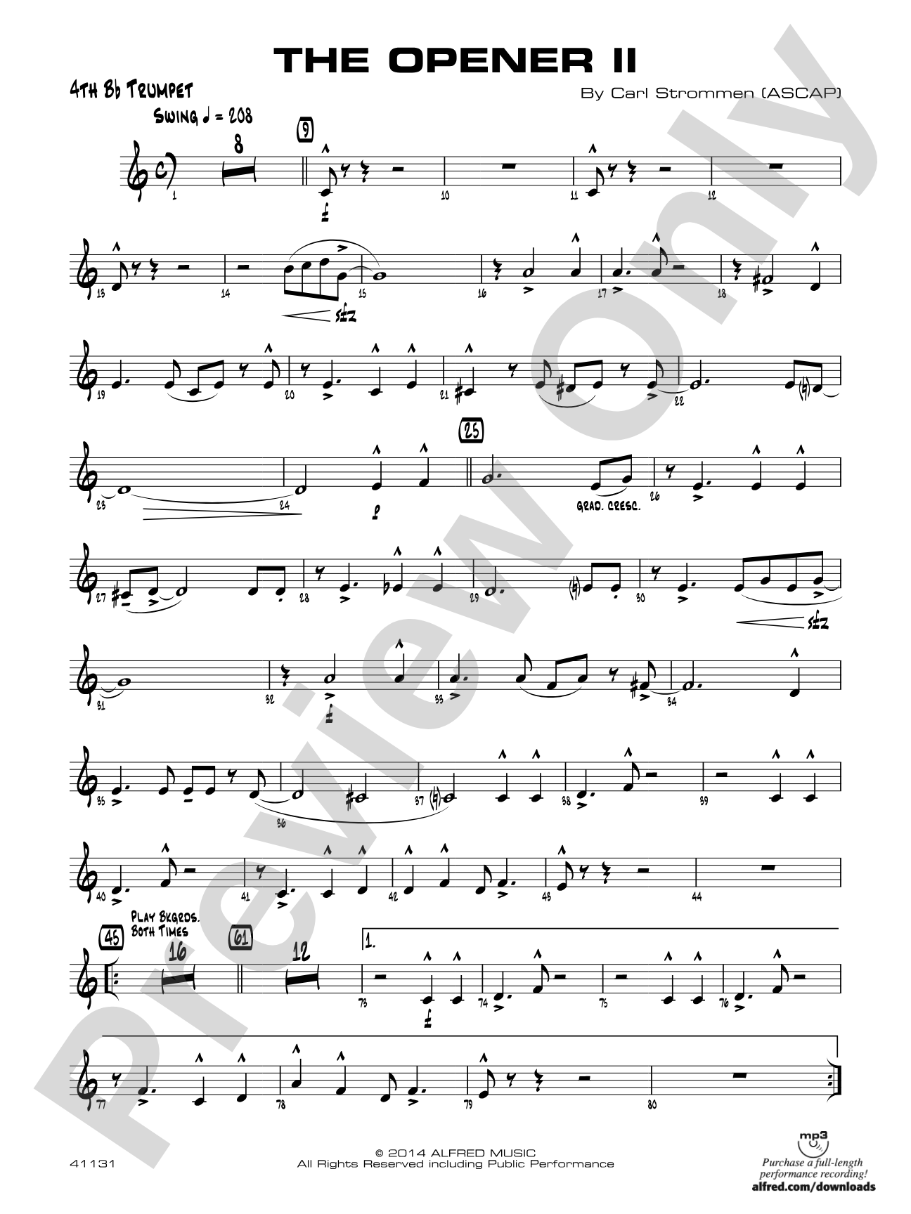 The Opener II: 4th B-flat Trumpet