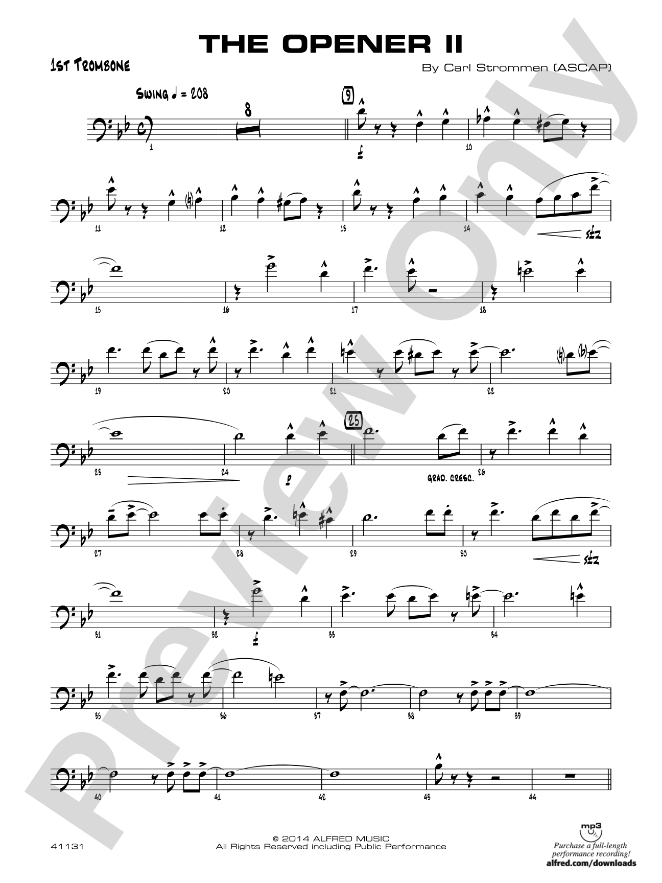 The Opener II: 1st Trombone