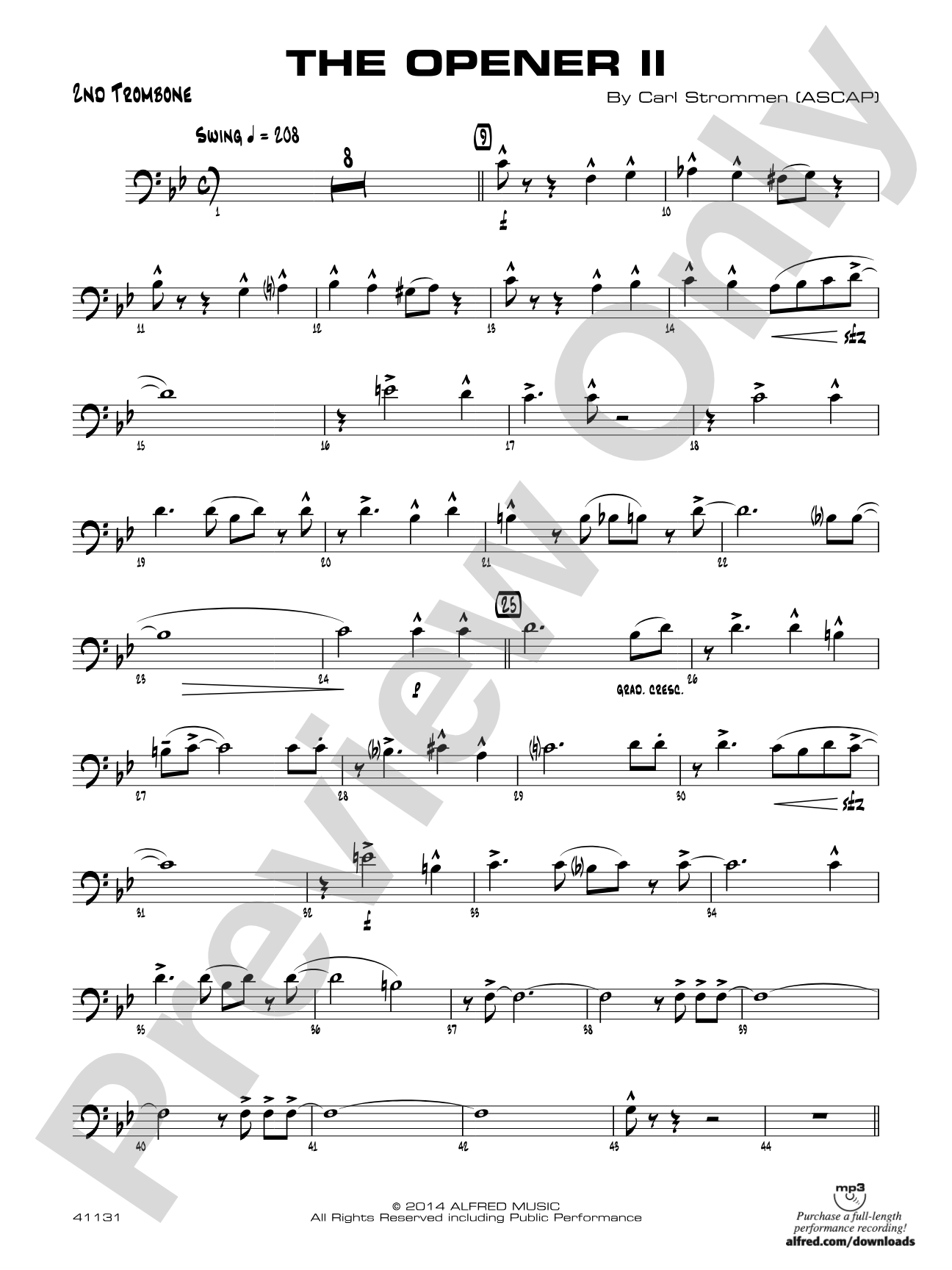 The Opener II: 2nd Trombone