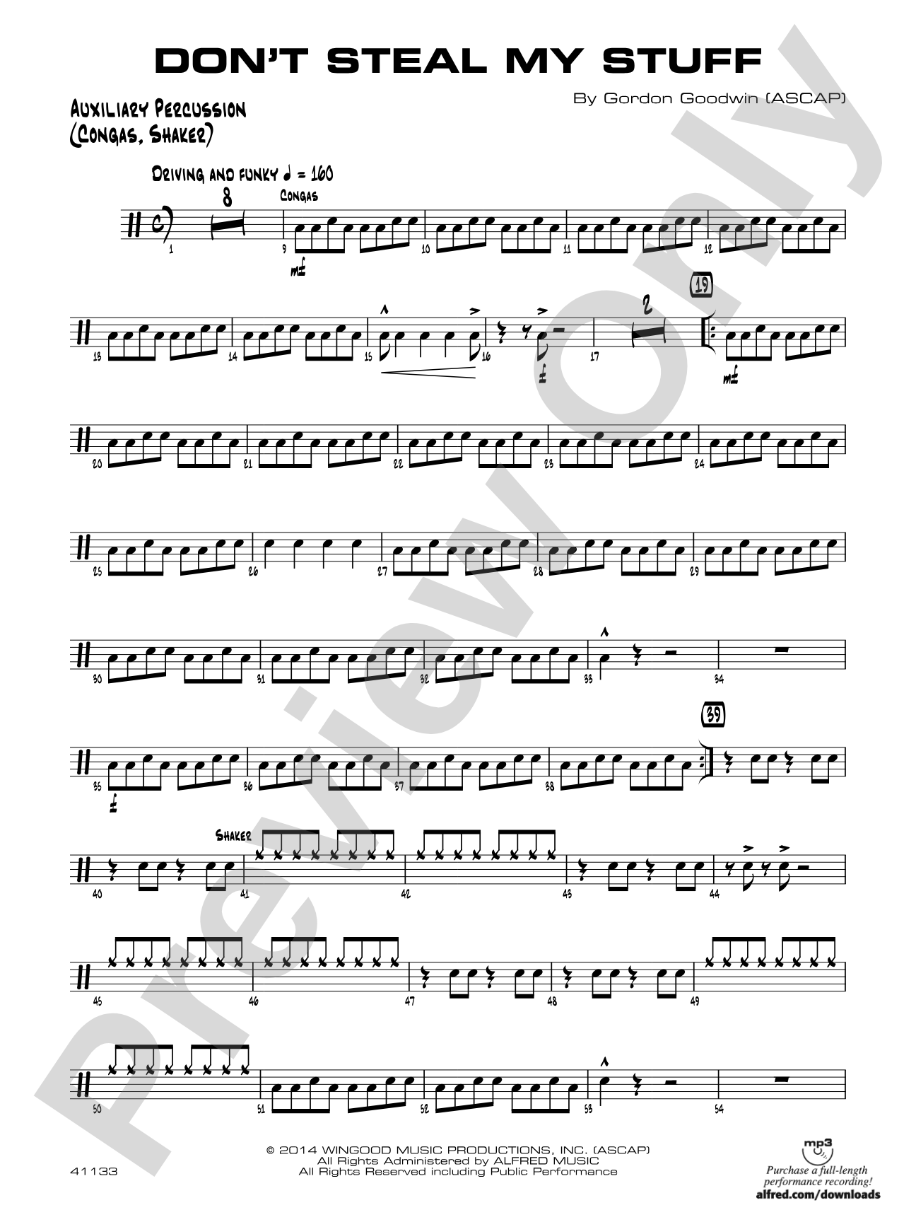 Don't Steal My Stuff: Auxiliary Percussion