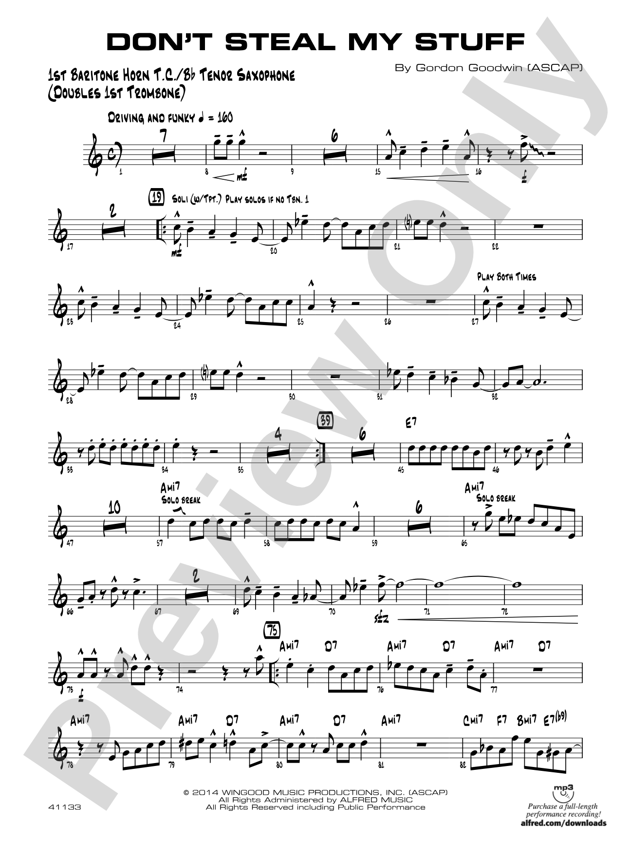 Don't Steal My Stuff: Baritone T.C.