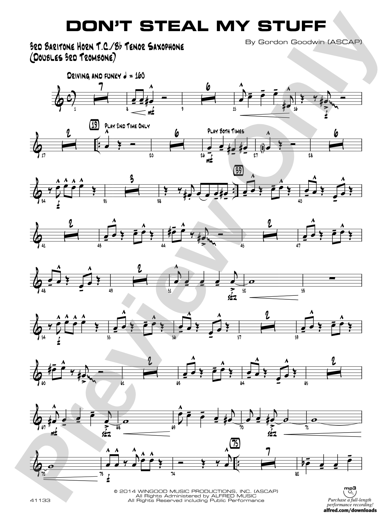 Don't Steal My Stuff: 3rd Baritone T.C.