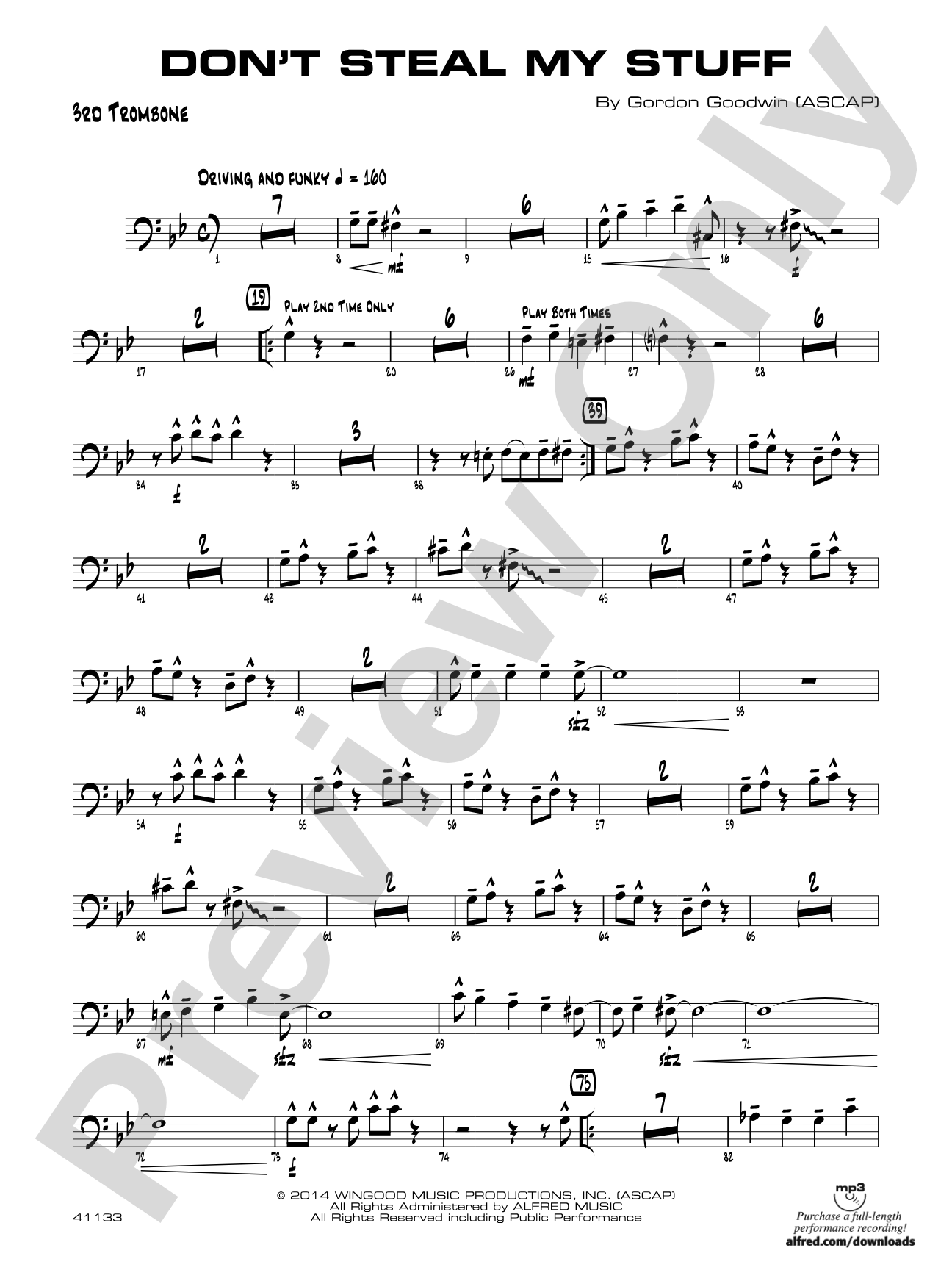 Don't Steal My Stuff: 3rd Trombone
