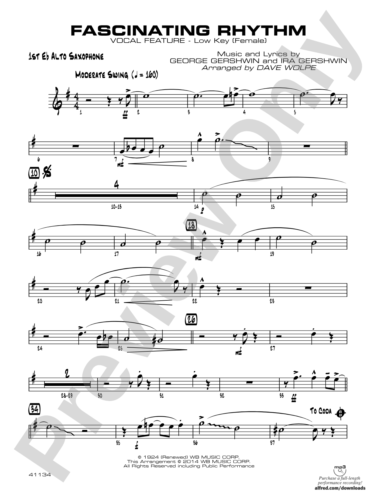 Fascinating Rhythm: E-flat Alto Saxophone