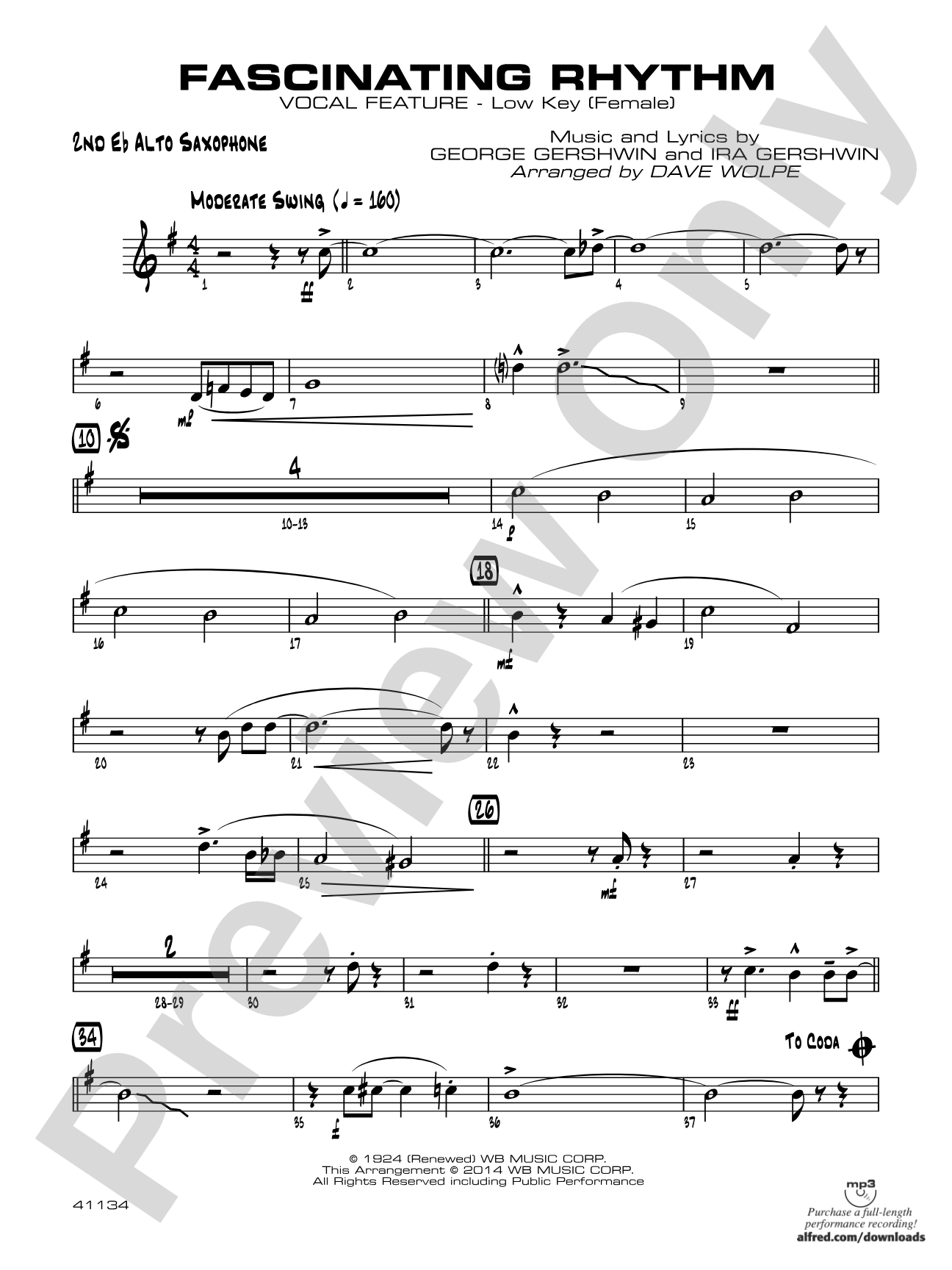 Fascinating Rhythm: 2nd E-flat Alto Saxophone