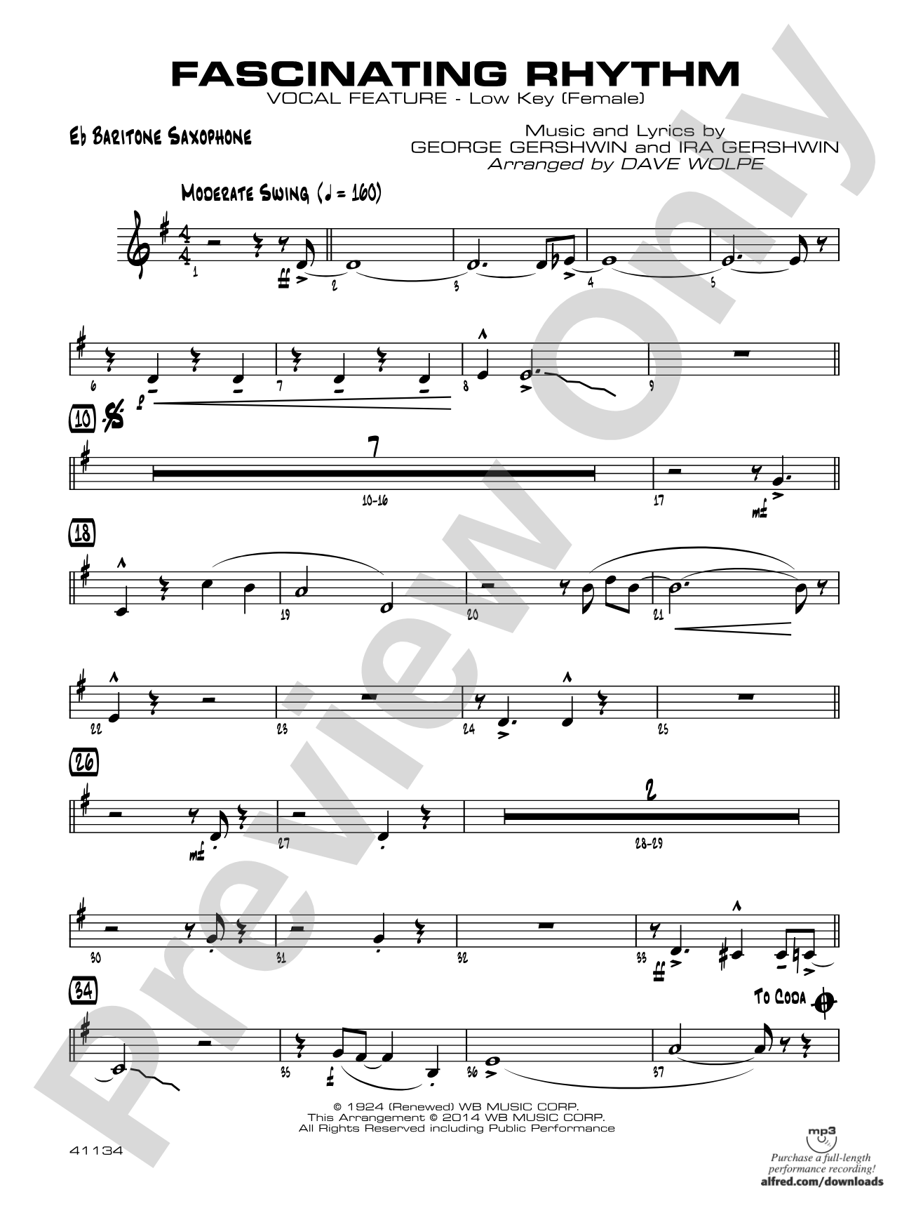 Fascinating Rhythm: E-flat Baritone Saxophone