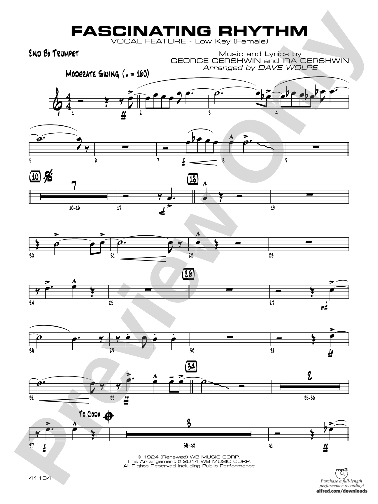 Fascinating Rhythm: 2nd B-flat Trumpet