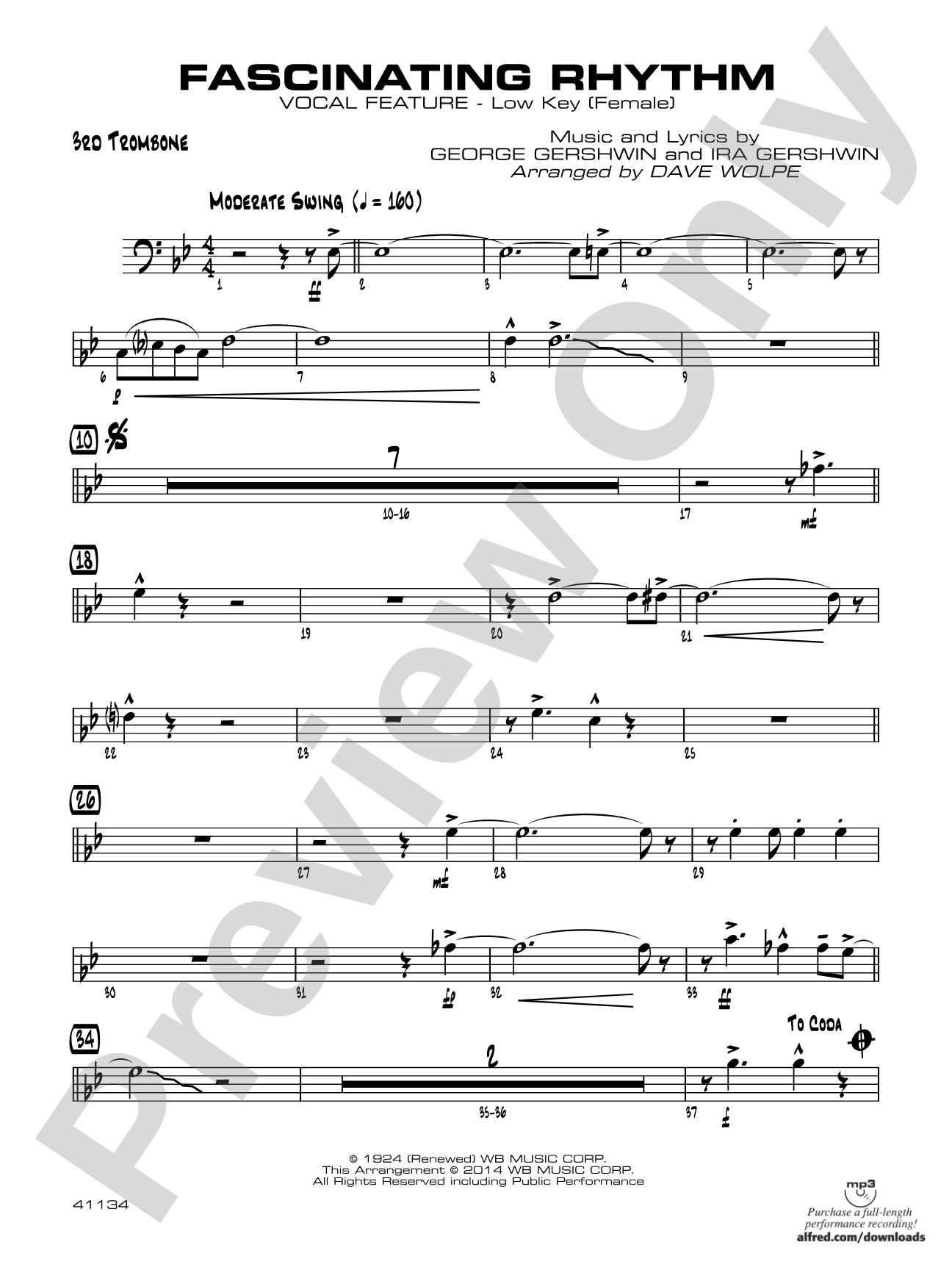 Fascinating Rhythm: 3rd Trombone