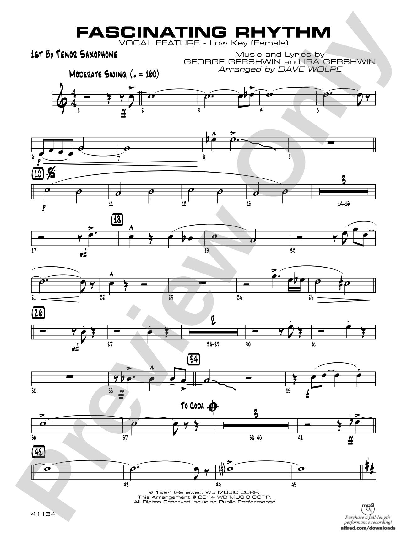 Fascinating Rhythm: B-flat Tenor Saxophone