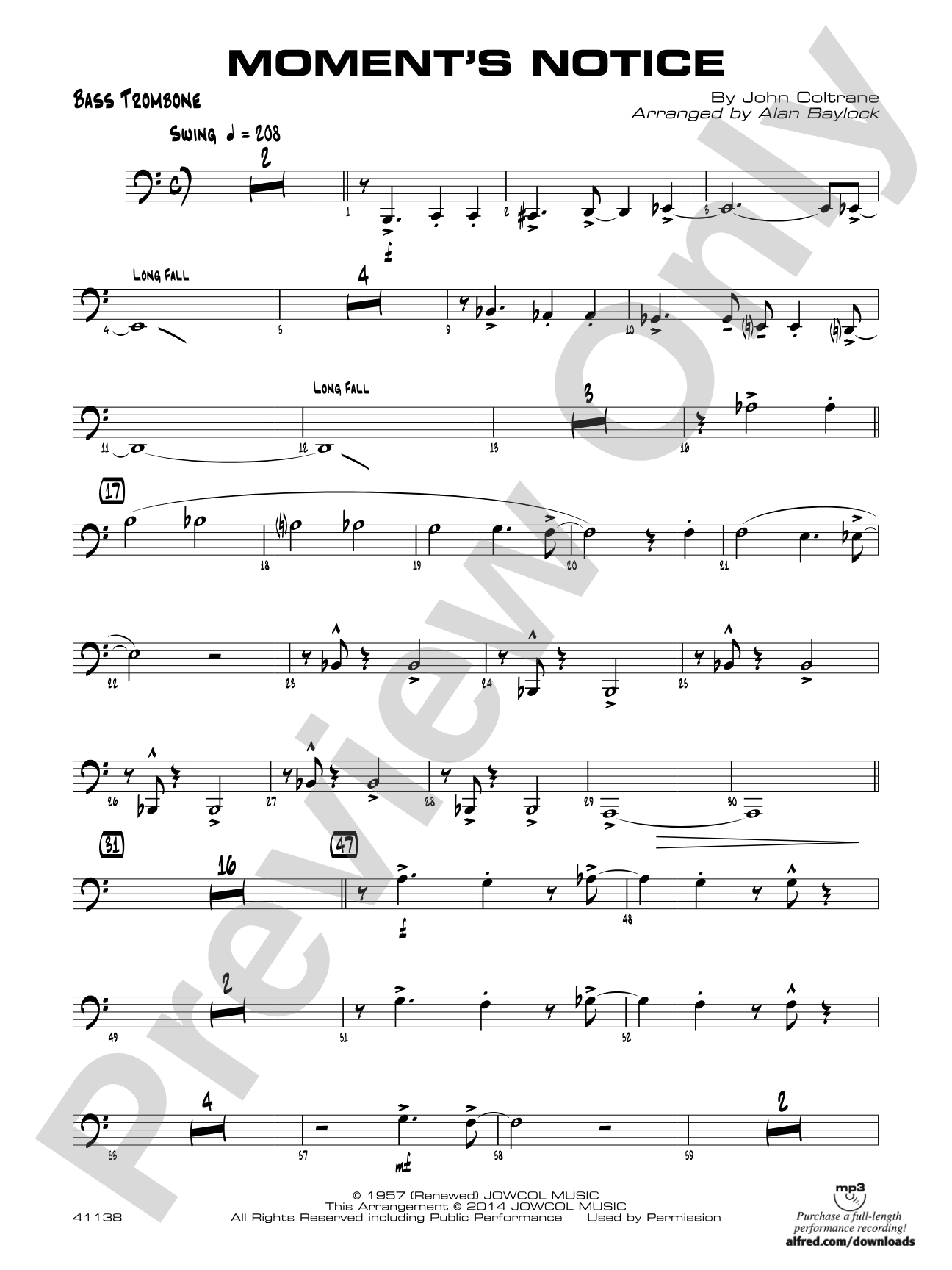 Moment's Notice: Bass Trombone