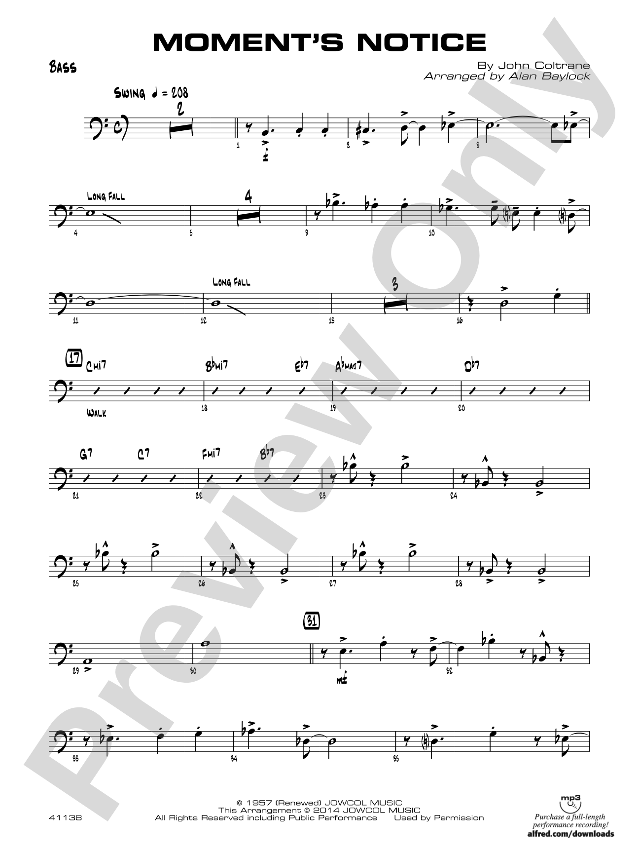 Moment's Notice: String Bass