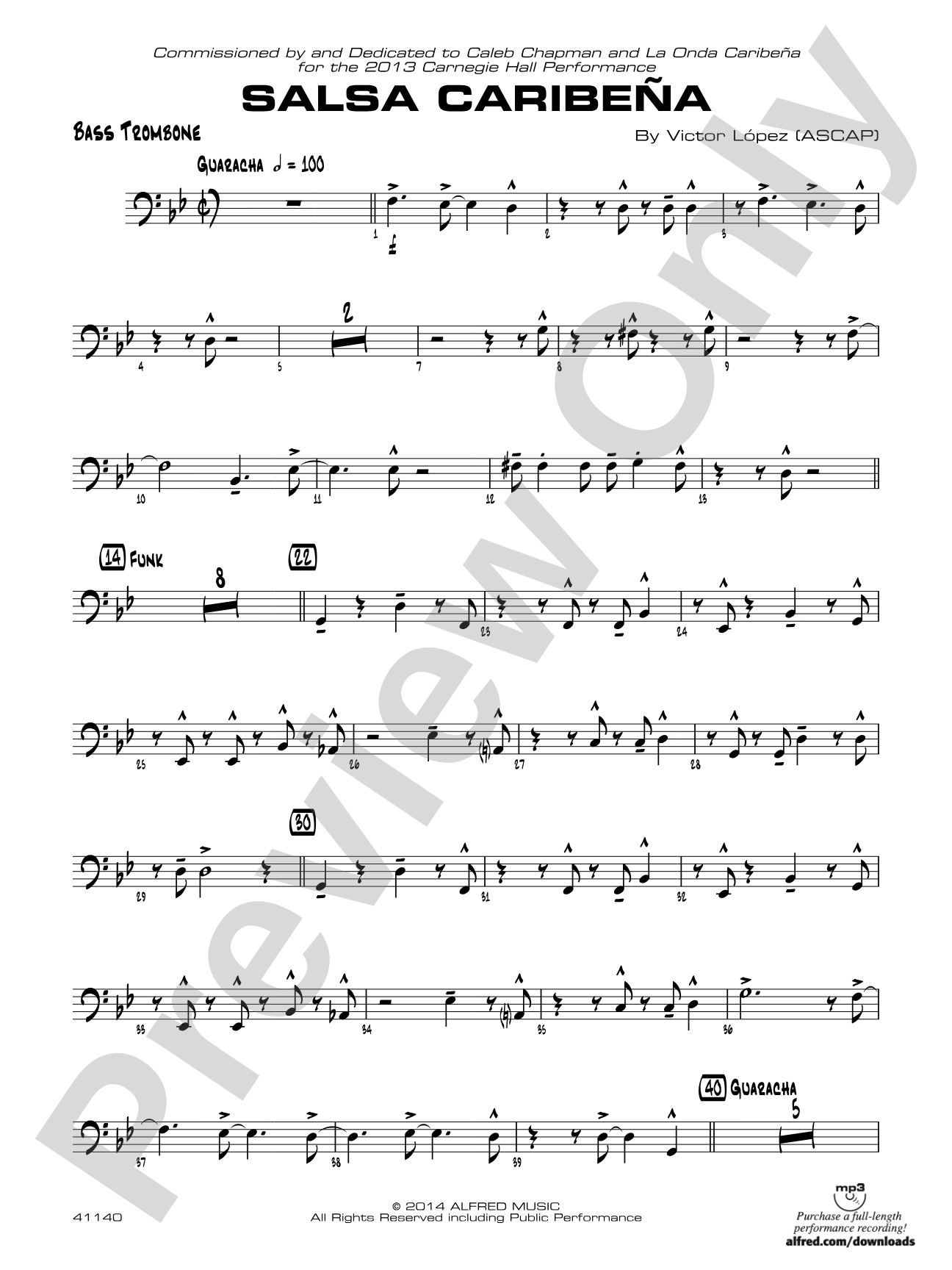 Salsa Caribeña: Bass Trombone