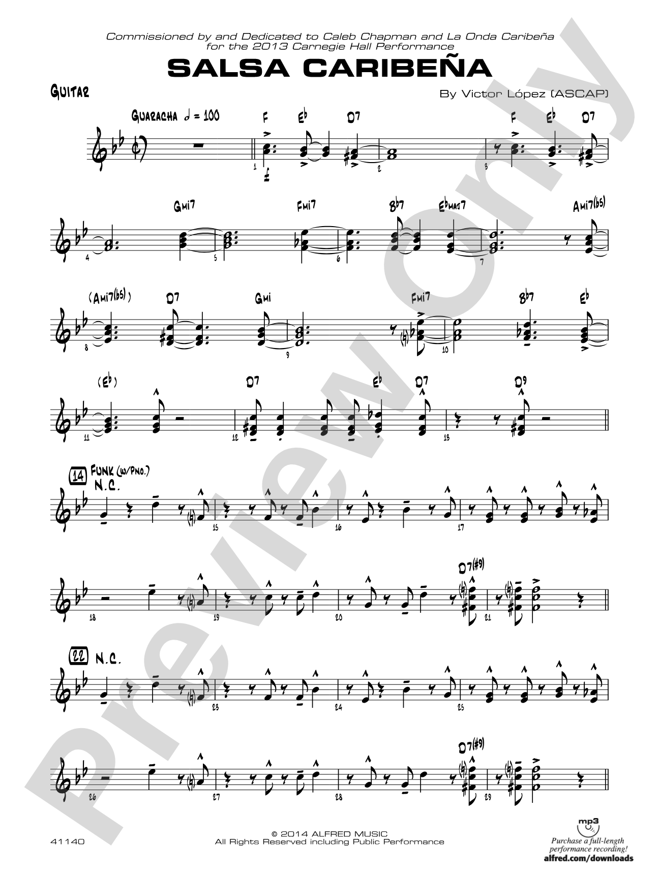 Salsa Caribeña: Guitar