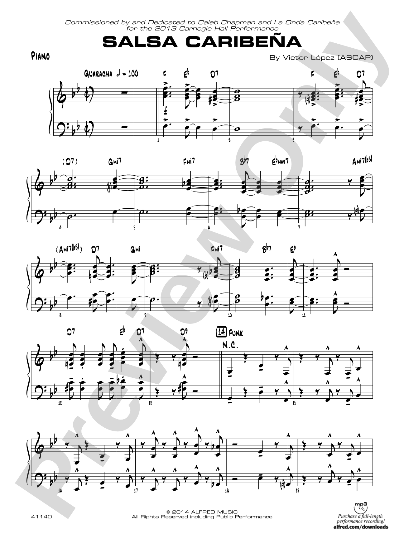 Salsa Caribeña: Piano Accompaniment
