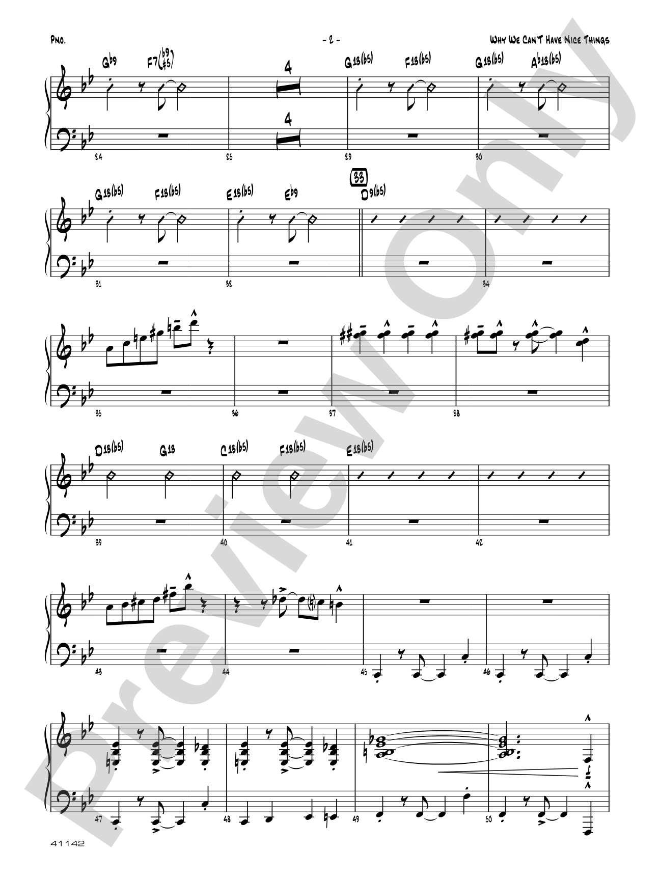 Why We Can't Have Nice Things: Piano Accompaniment