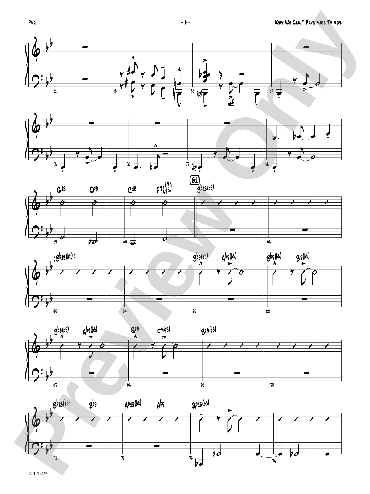 Why We Can't Have Nice Things: Piano Accompaniment