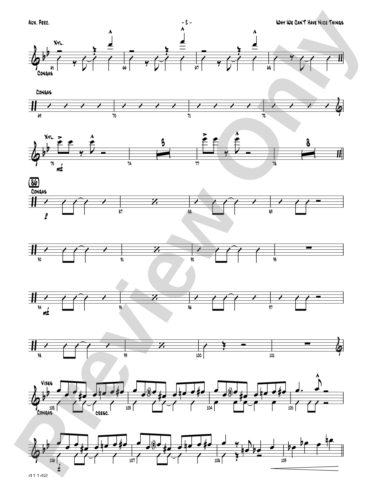 Why We Can't Have Nice Things: 1st Percussion