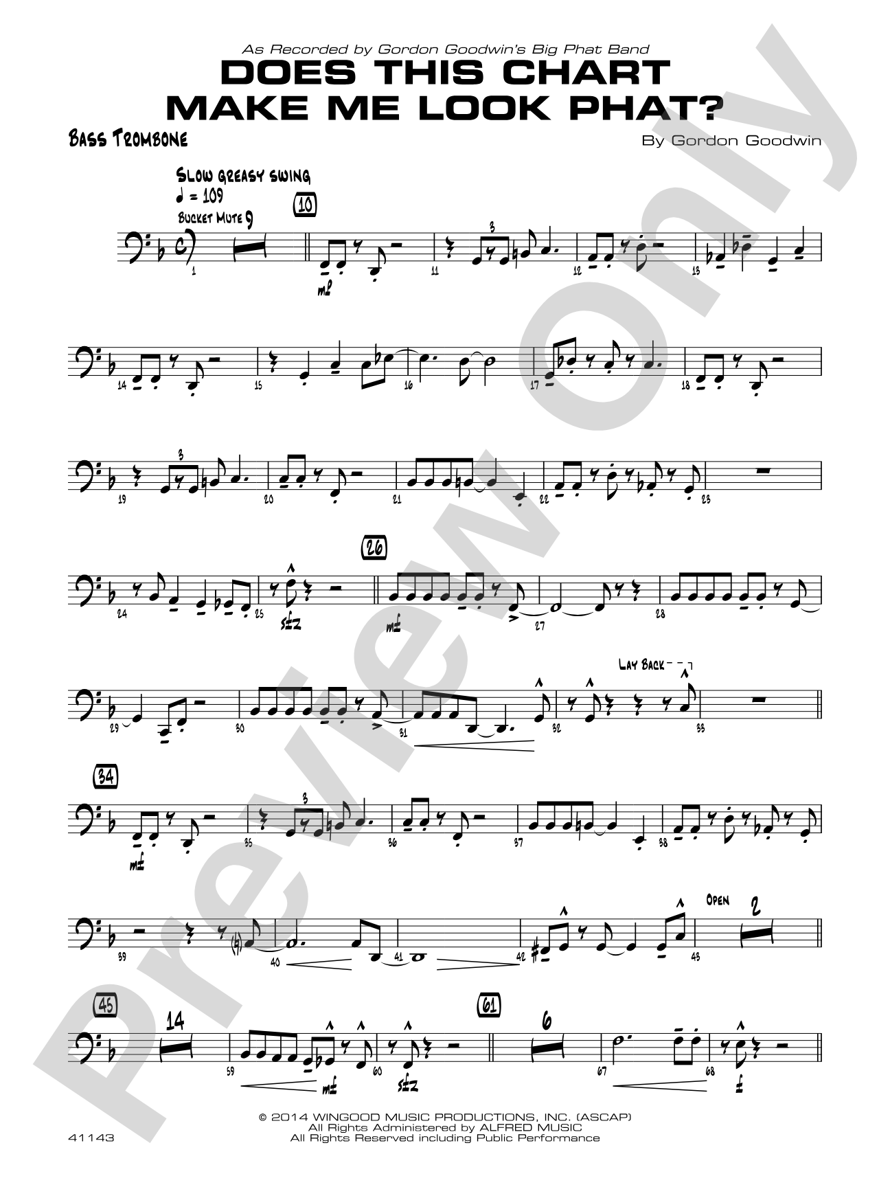 Does This Chart Make Me Look Phat?: Bass Trombone
