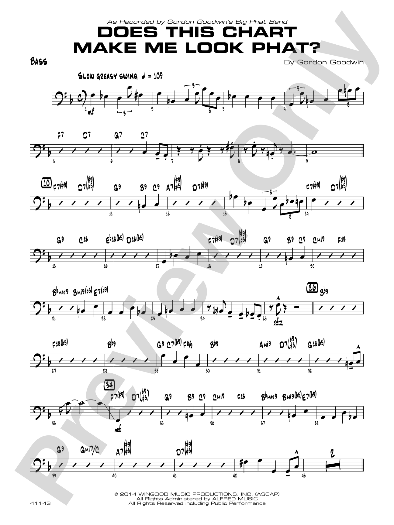 Does This Chart Make Me Look Phat?: String Bass