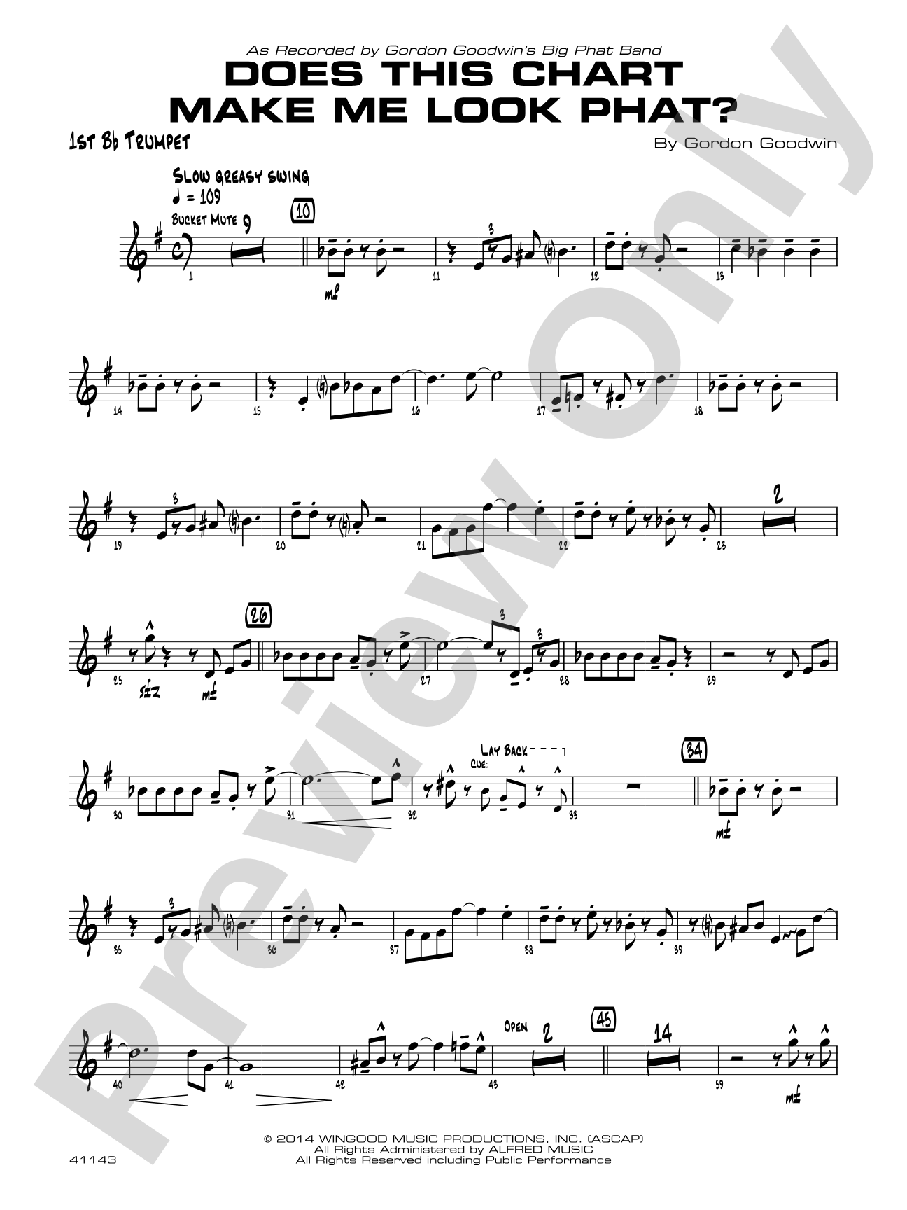 Does This Chart Make Me Look Phat?: 1st B-flat Trumpet