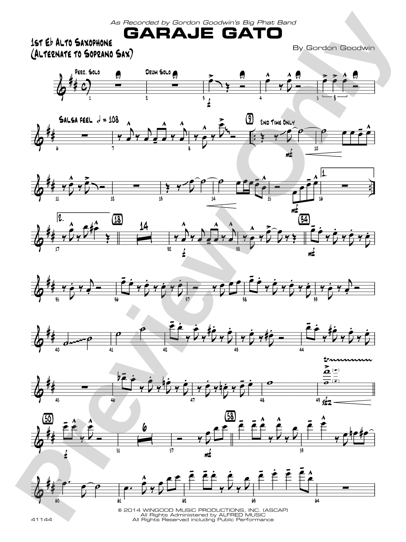 Garaje Gato: E-flat Alto Saxophone