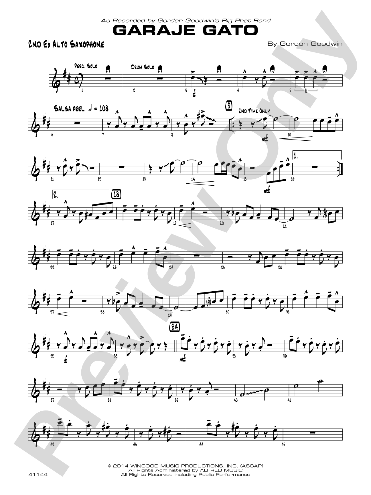 Garaje Gato: 2nd E-flat Alto Saxophone