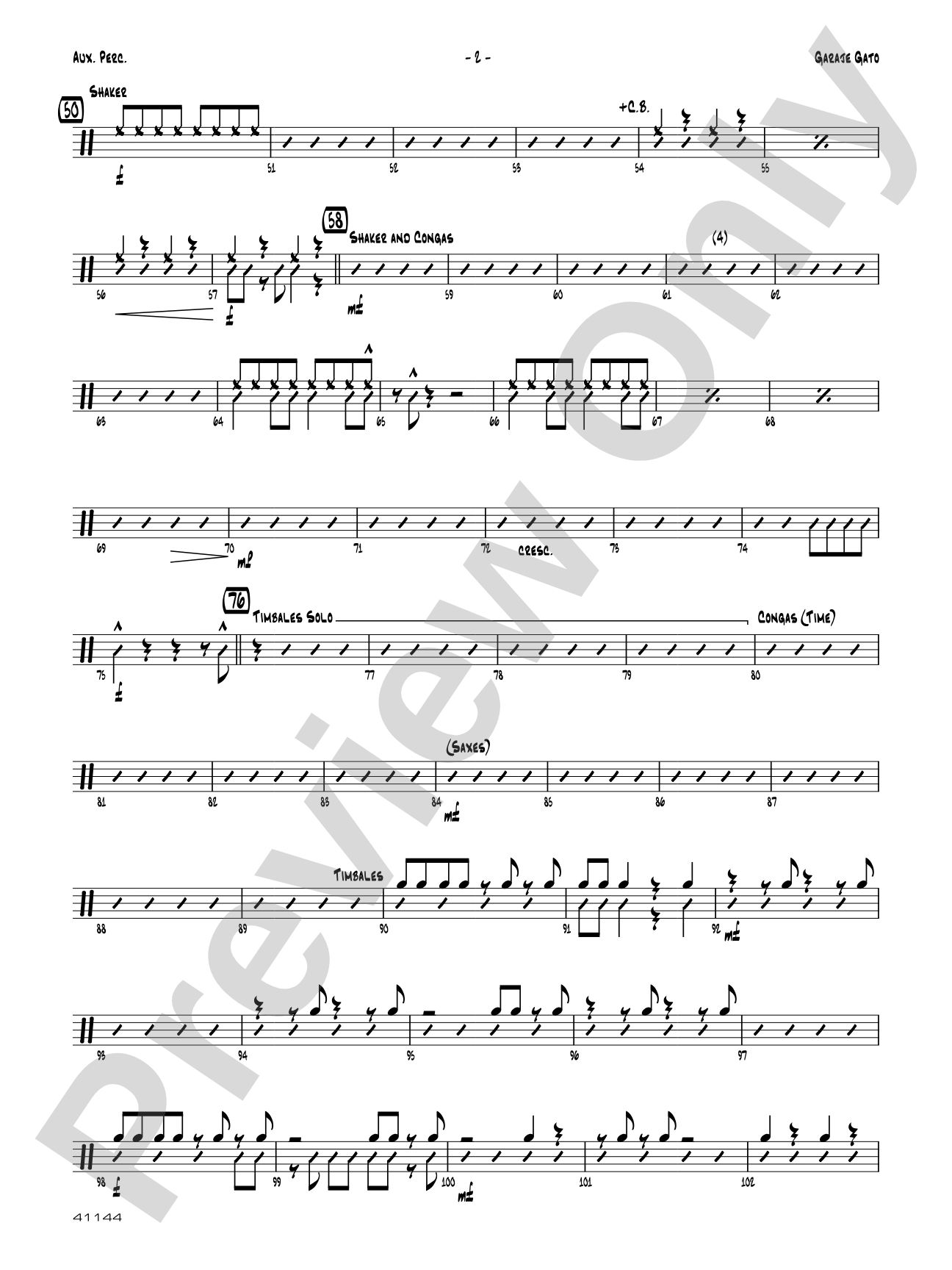 Garaje Gato: 1st Percussion