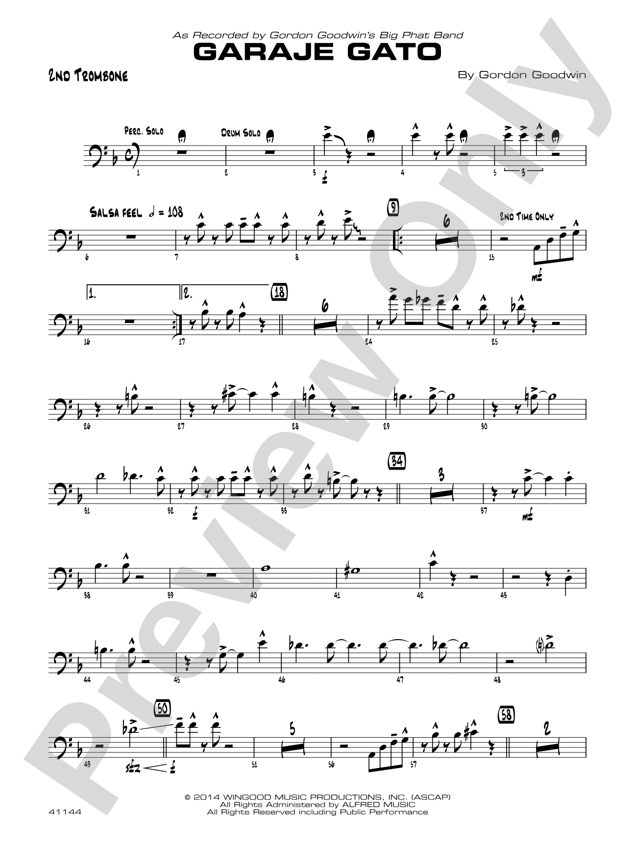 Garaje Gato: 2nd Trombone