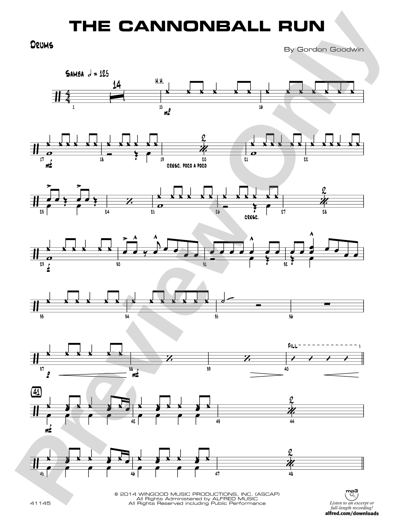 The Cannonball Run: Drums