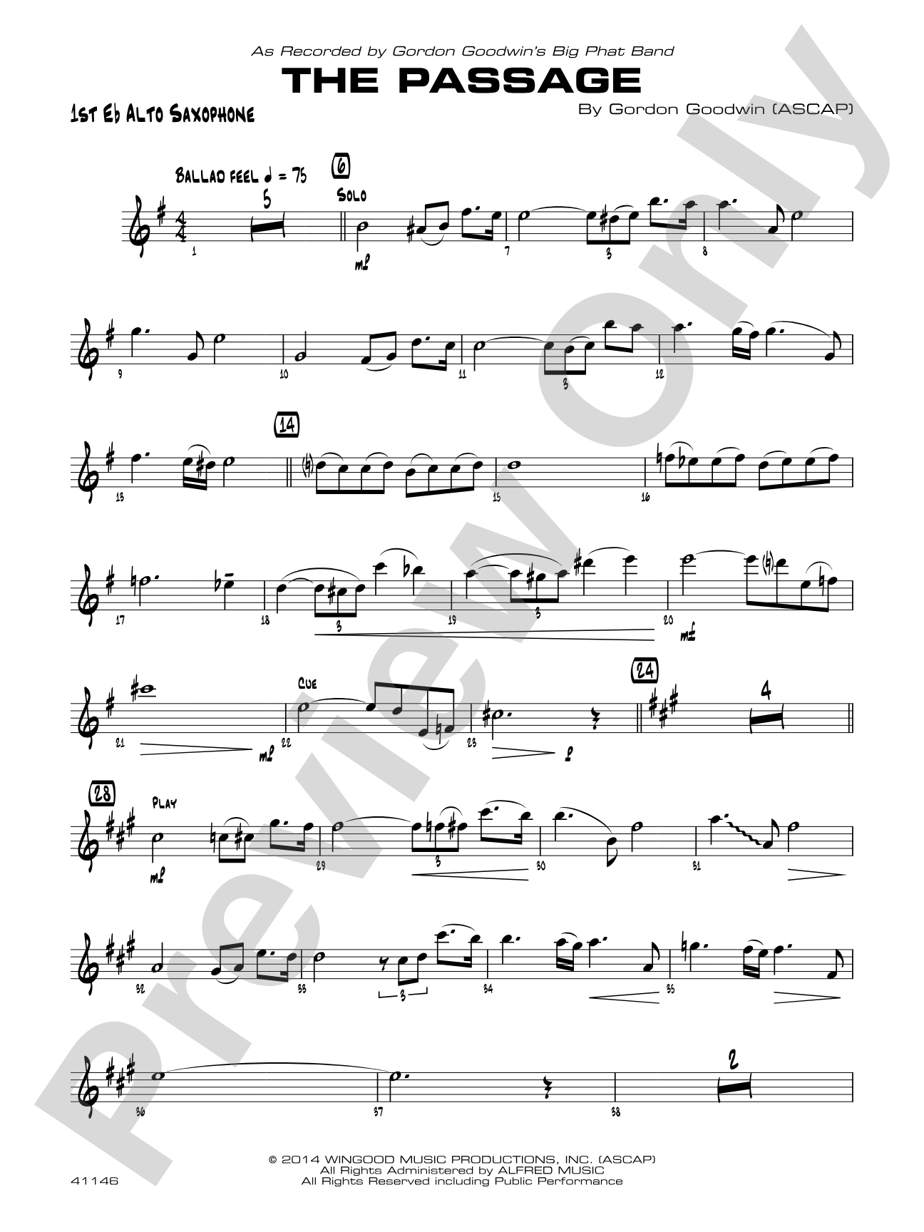 The Passage: E-flat Alto Saxophone