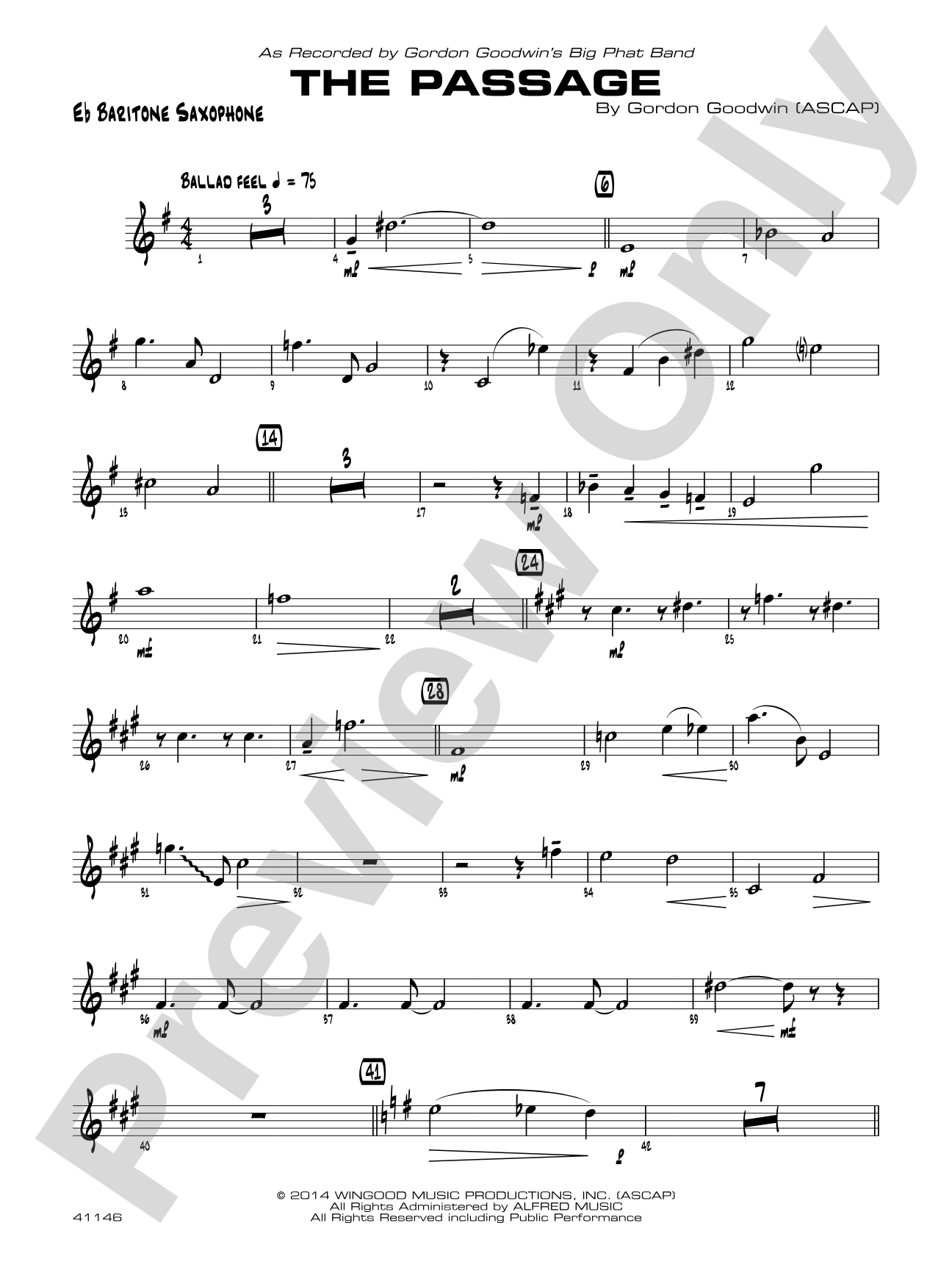 The Passage: E-flat Baritone Saxophone