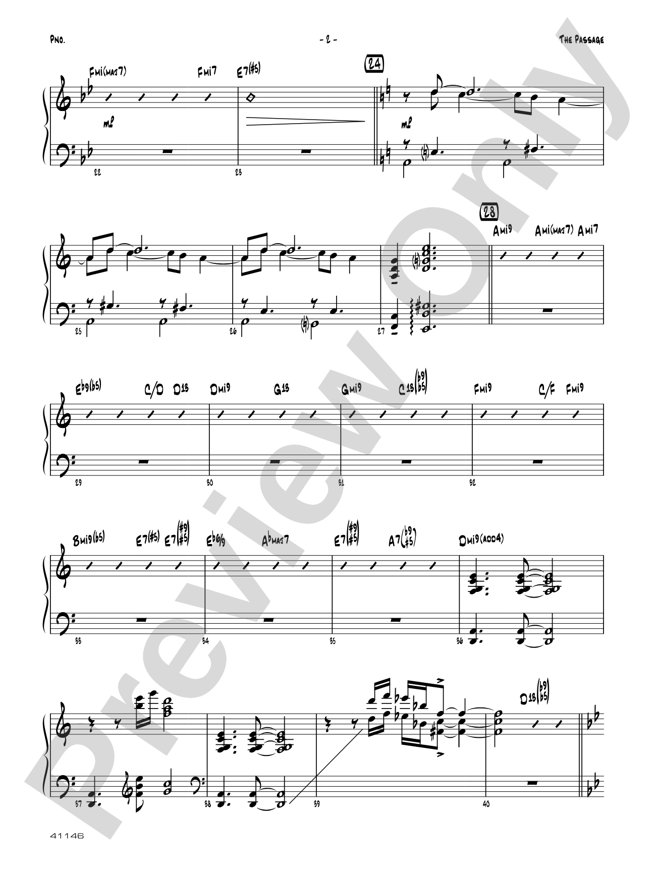 The Passage: Piano Accompaniment