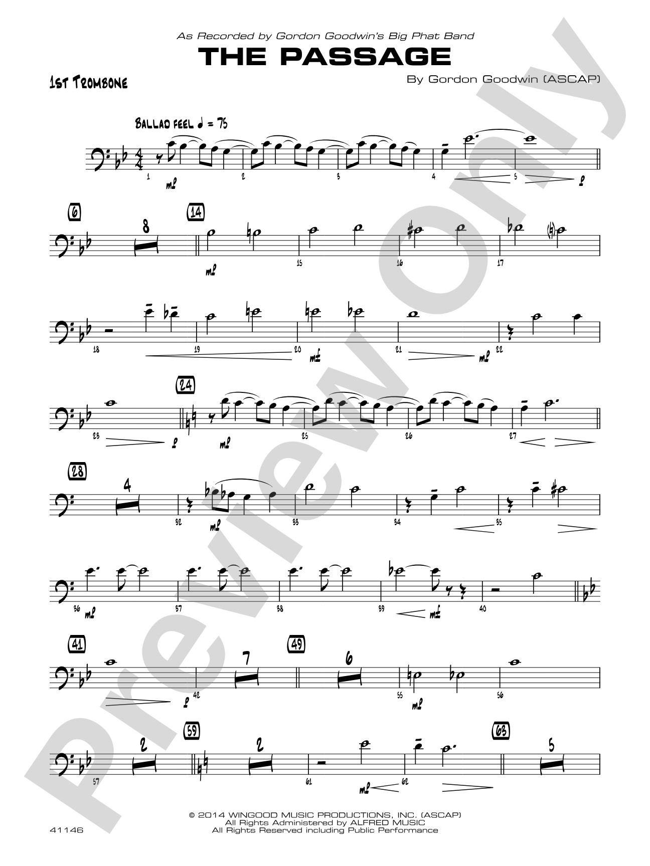 The Passage: 1st Trombone