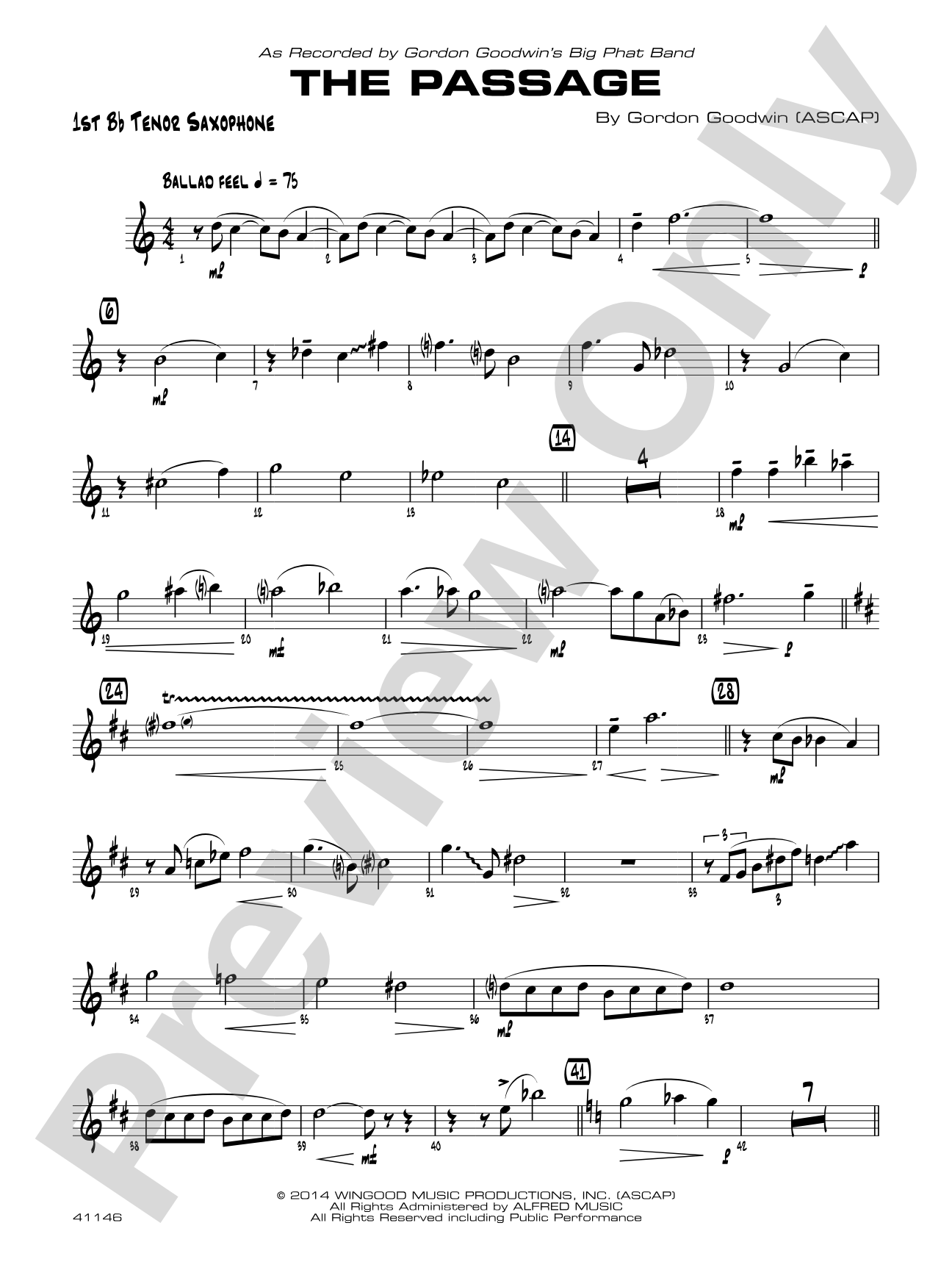 The Passage: B-flat Tenor Saxophone