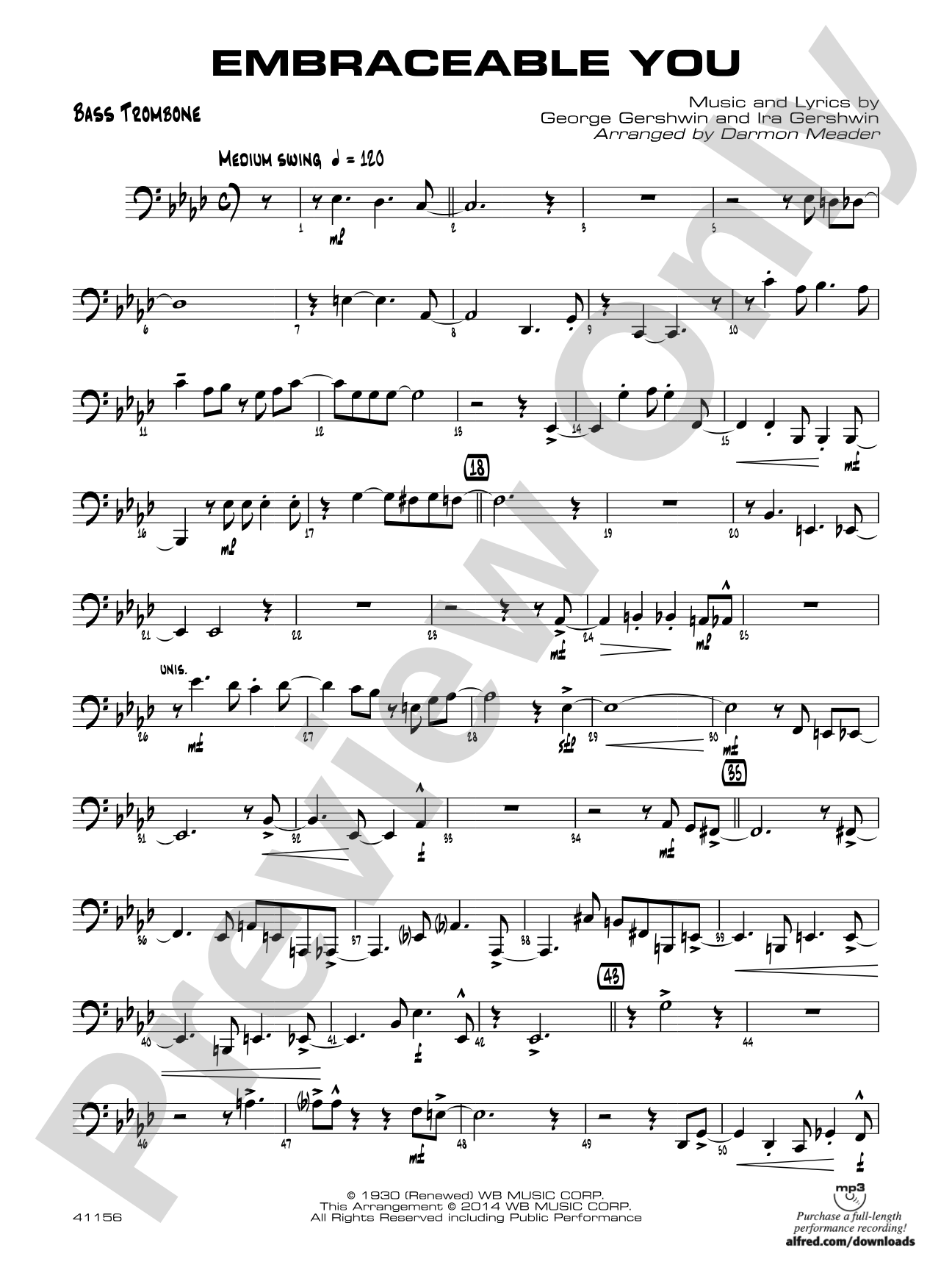 Embraceable You: Bass Trombone