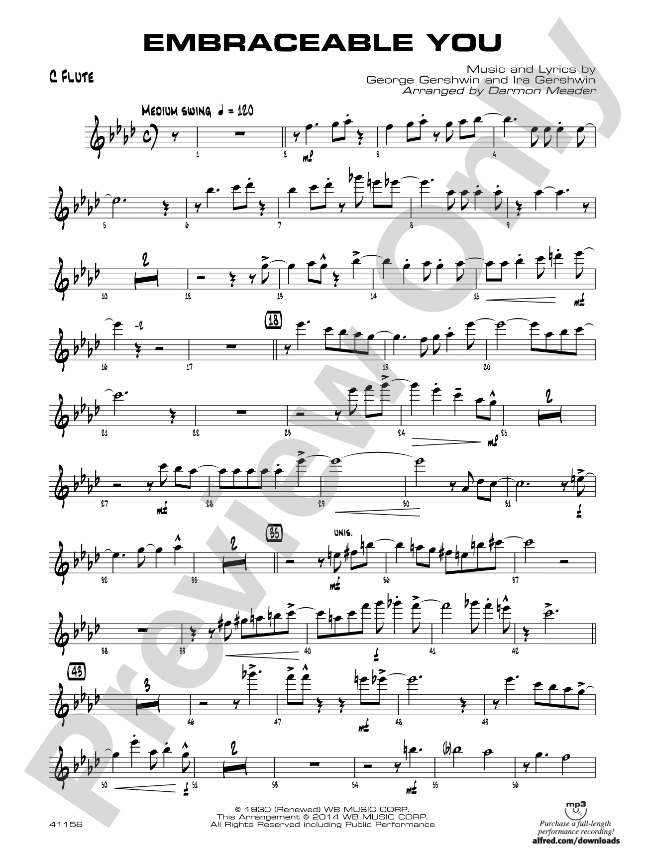 Embraceable You: Flute