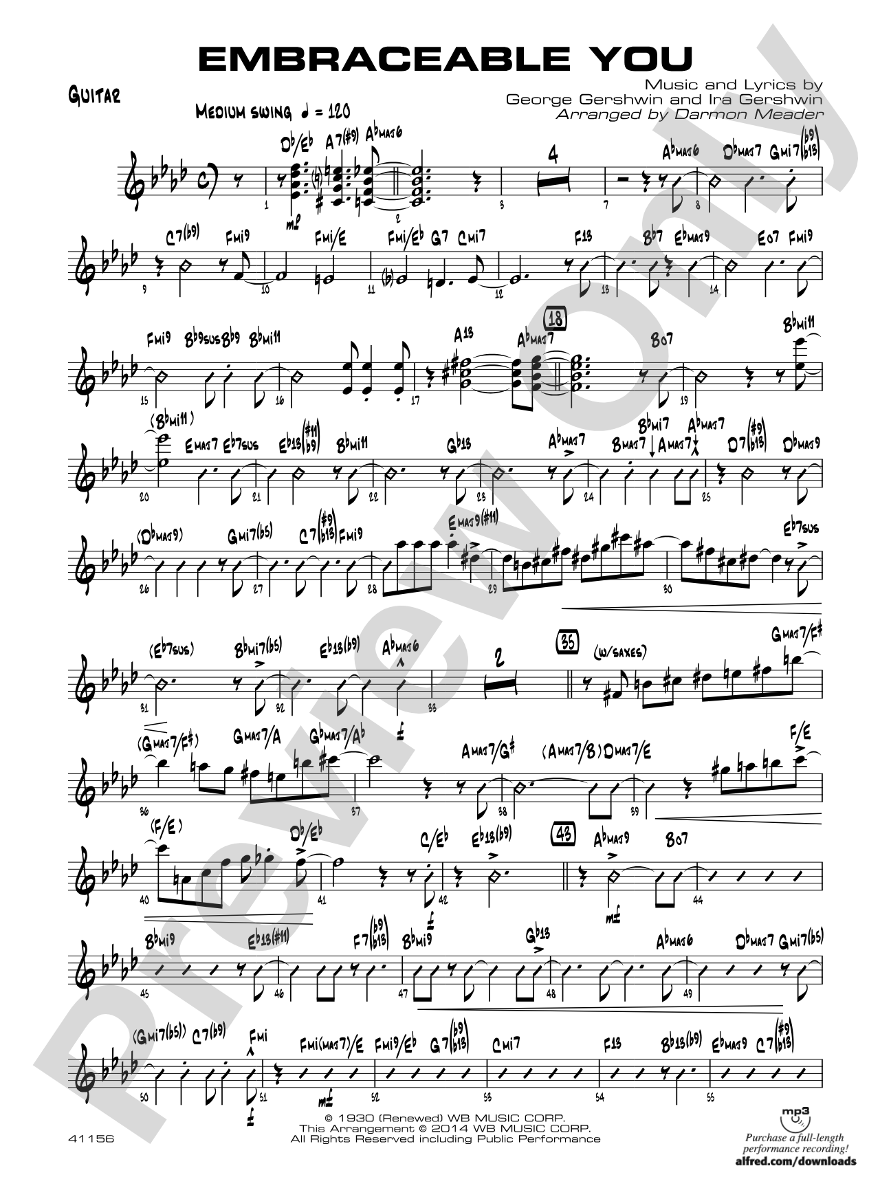 Embraceable You: Guitar