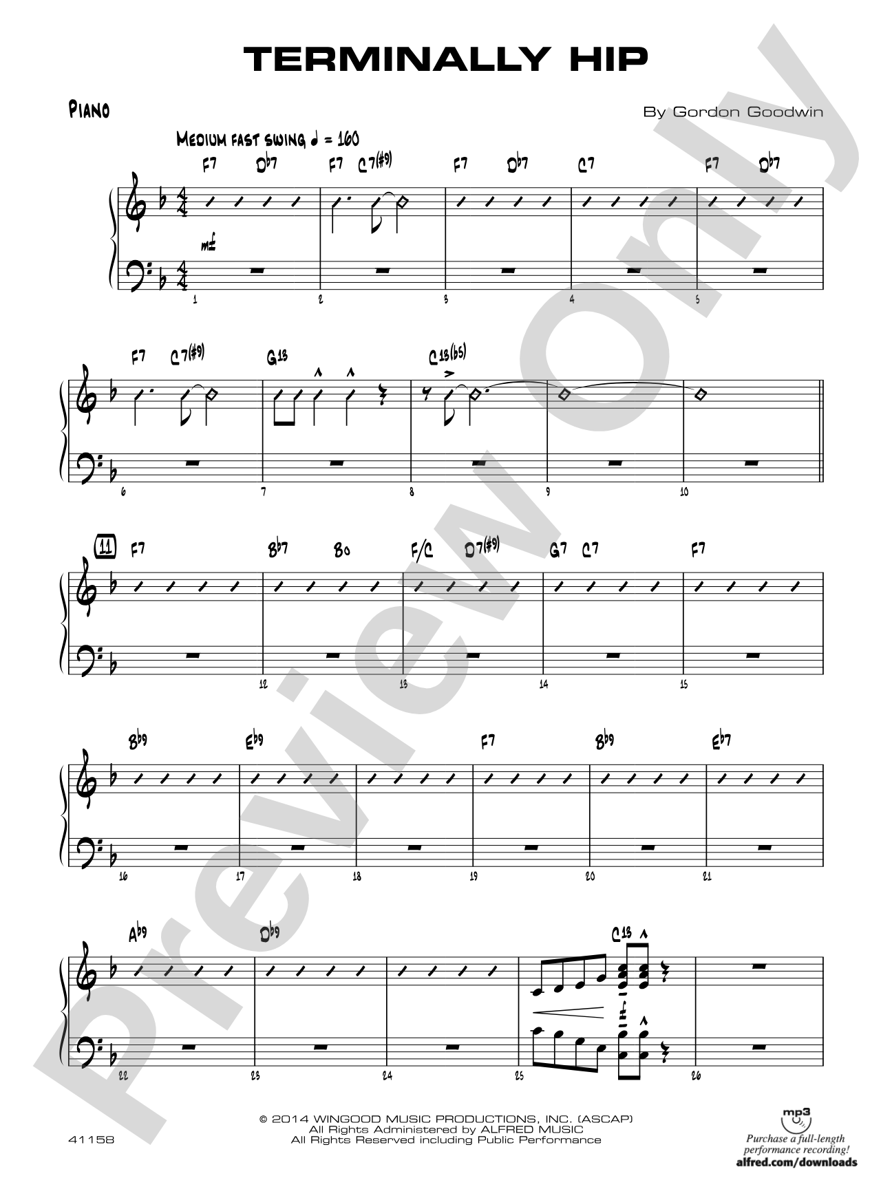 Terminally Hip: Piano Accompaniment