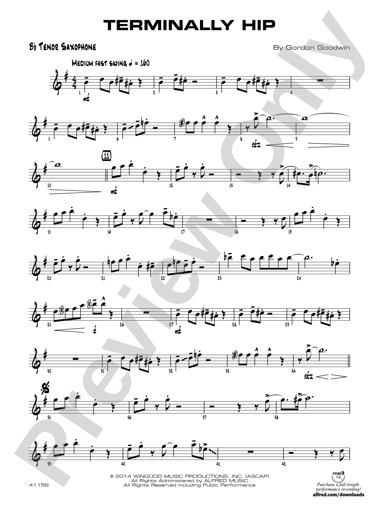 Terminally Hip: B-flat Tenor Saxophone