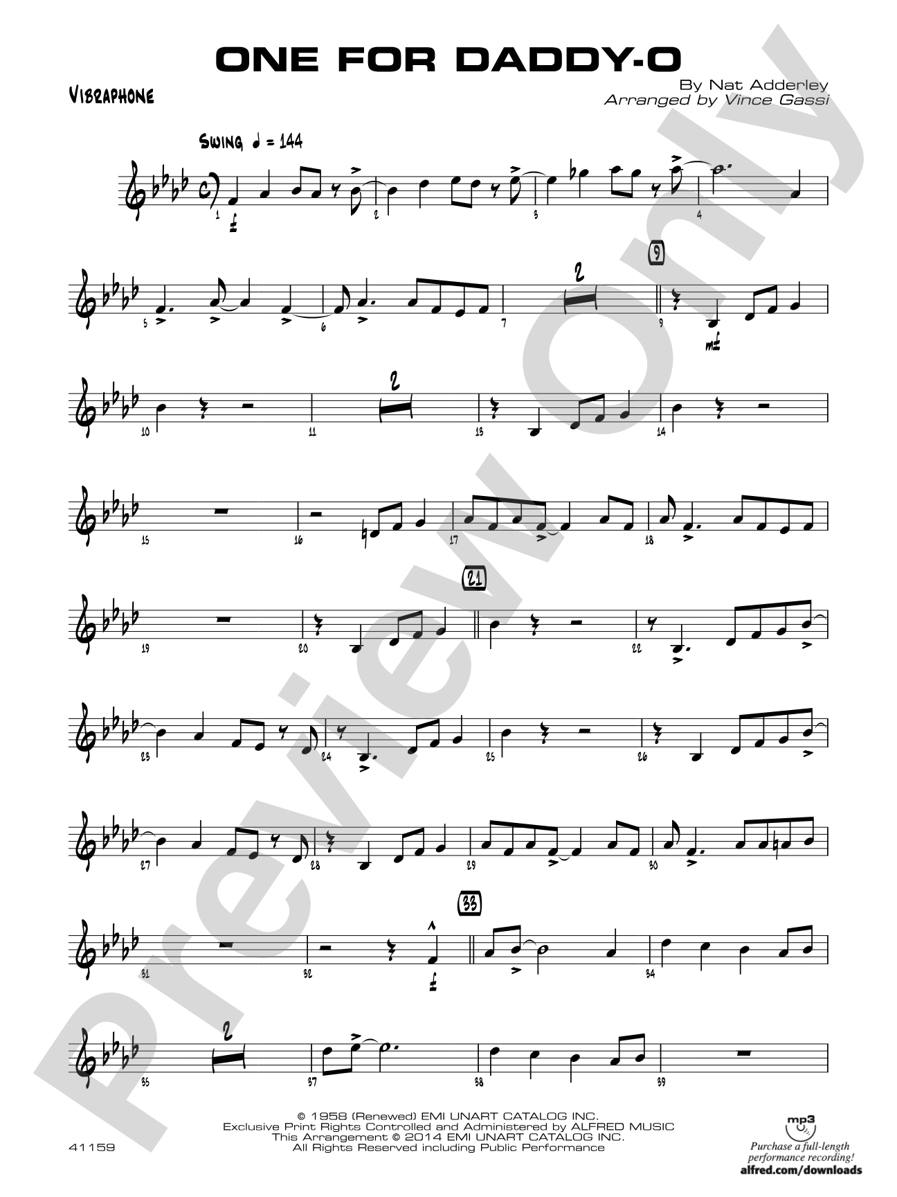 One for Daddy-O: Vibraphone