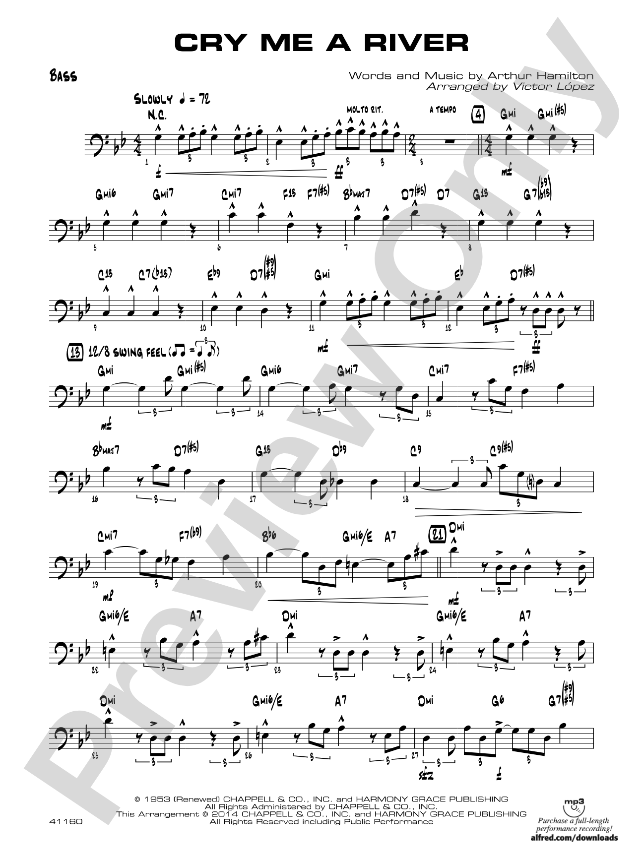 Cry Me a River: String Bass