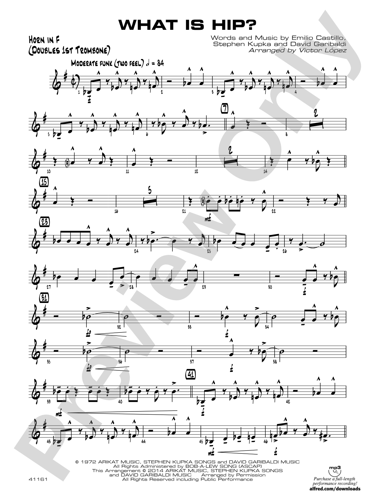 What Is Hip: 1st F Horn