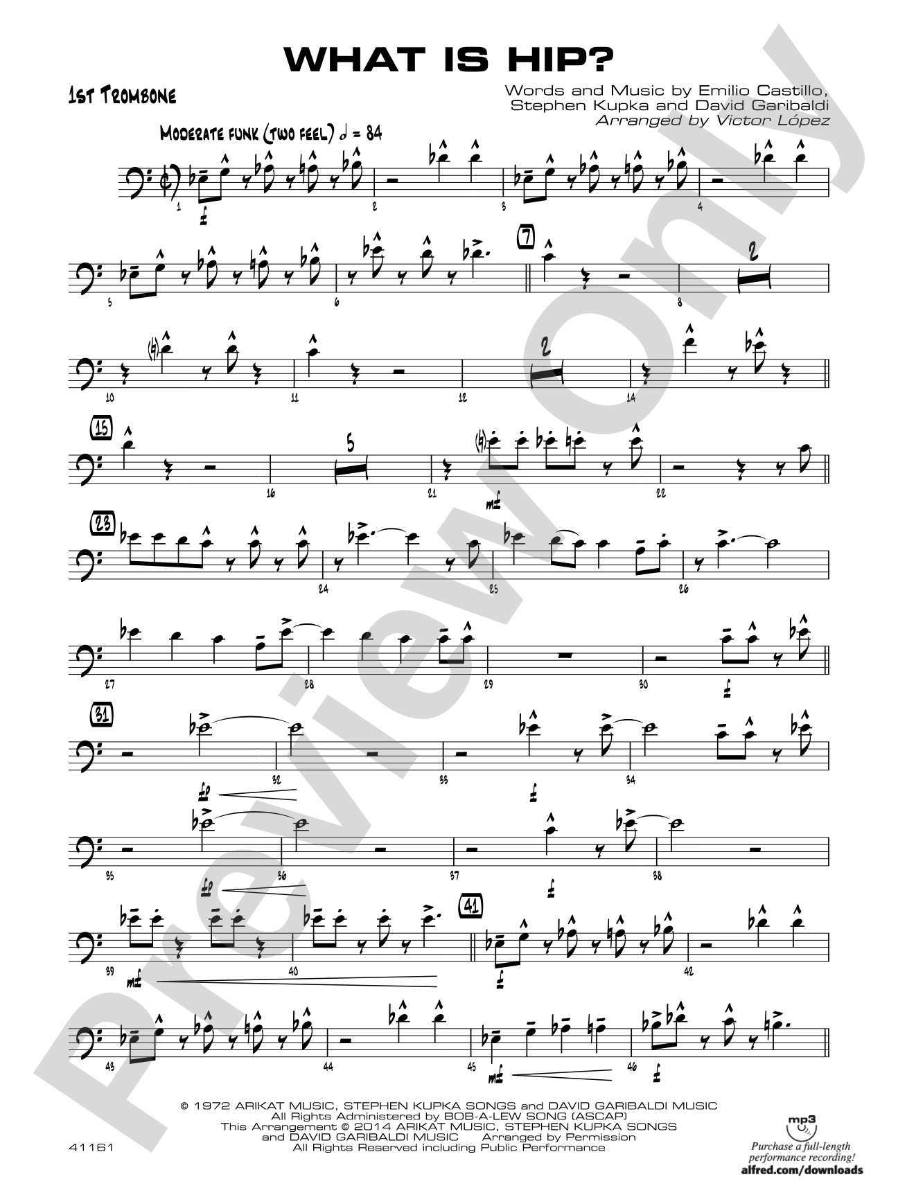 What Is Hip: 1st Trombone