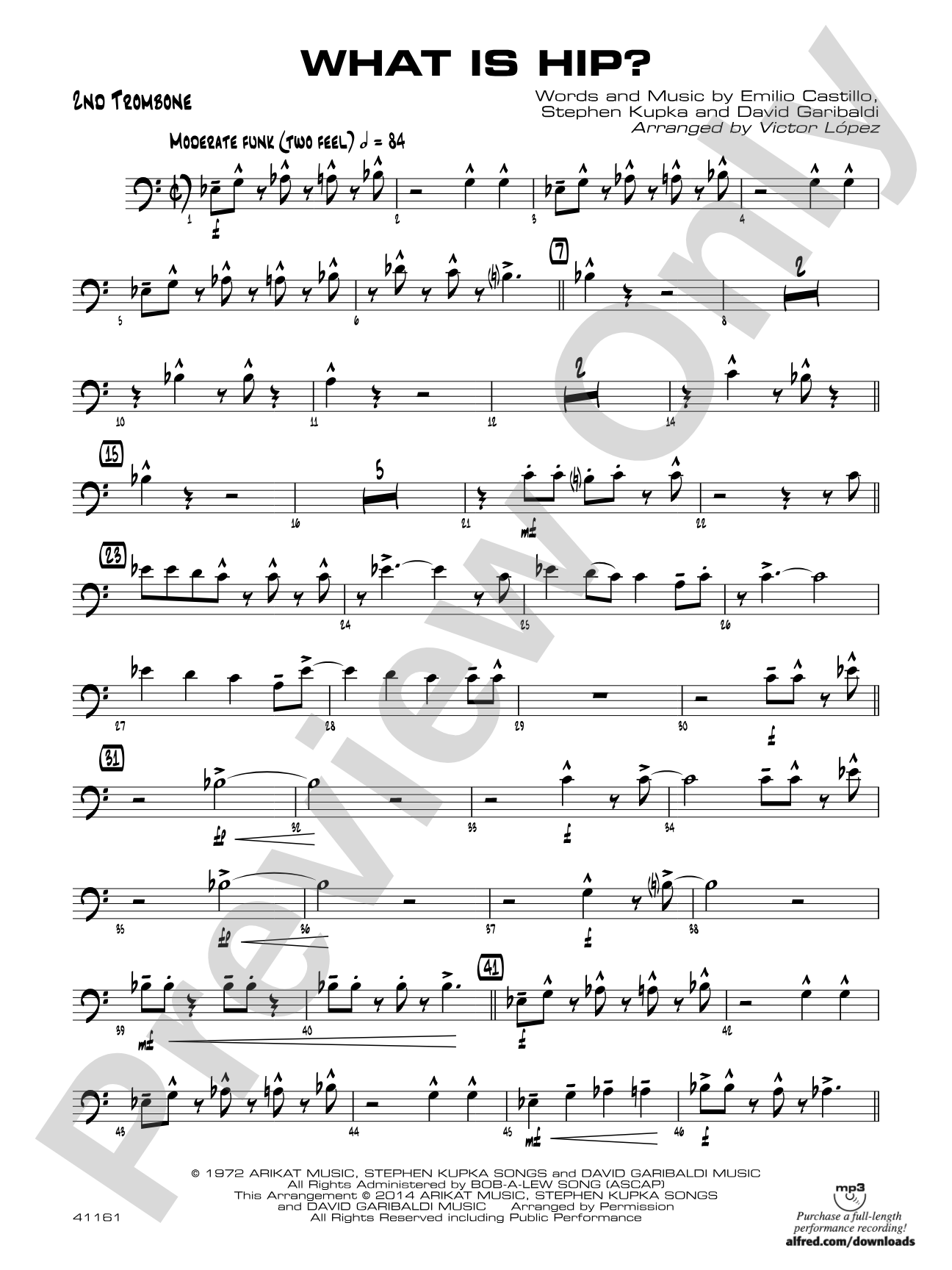 What Is Hip: 2nd Trombone