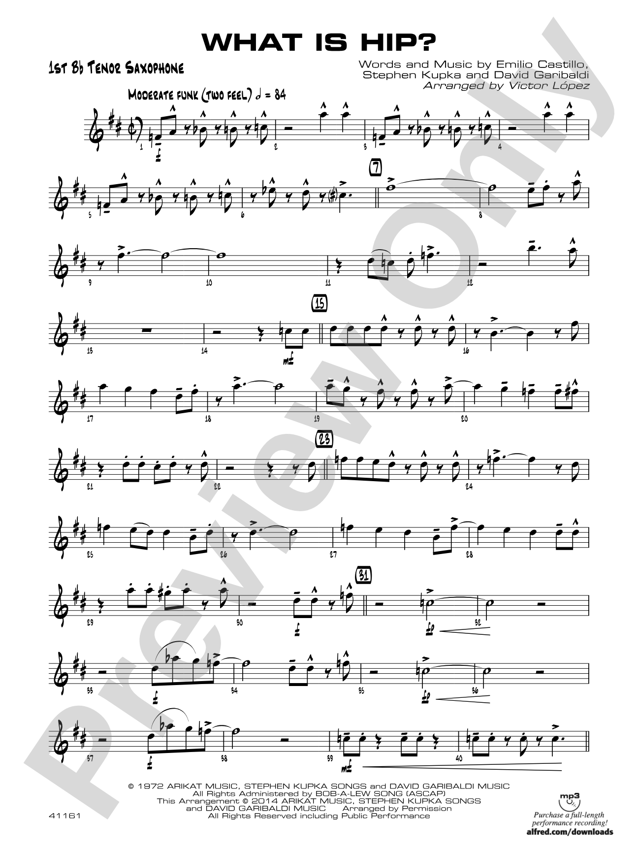 What Is Hip: B-flat Tenor Saxophone